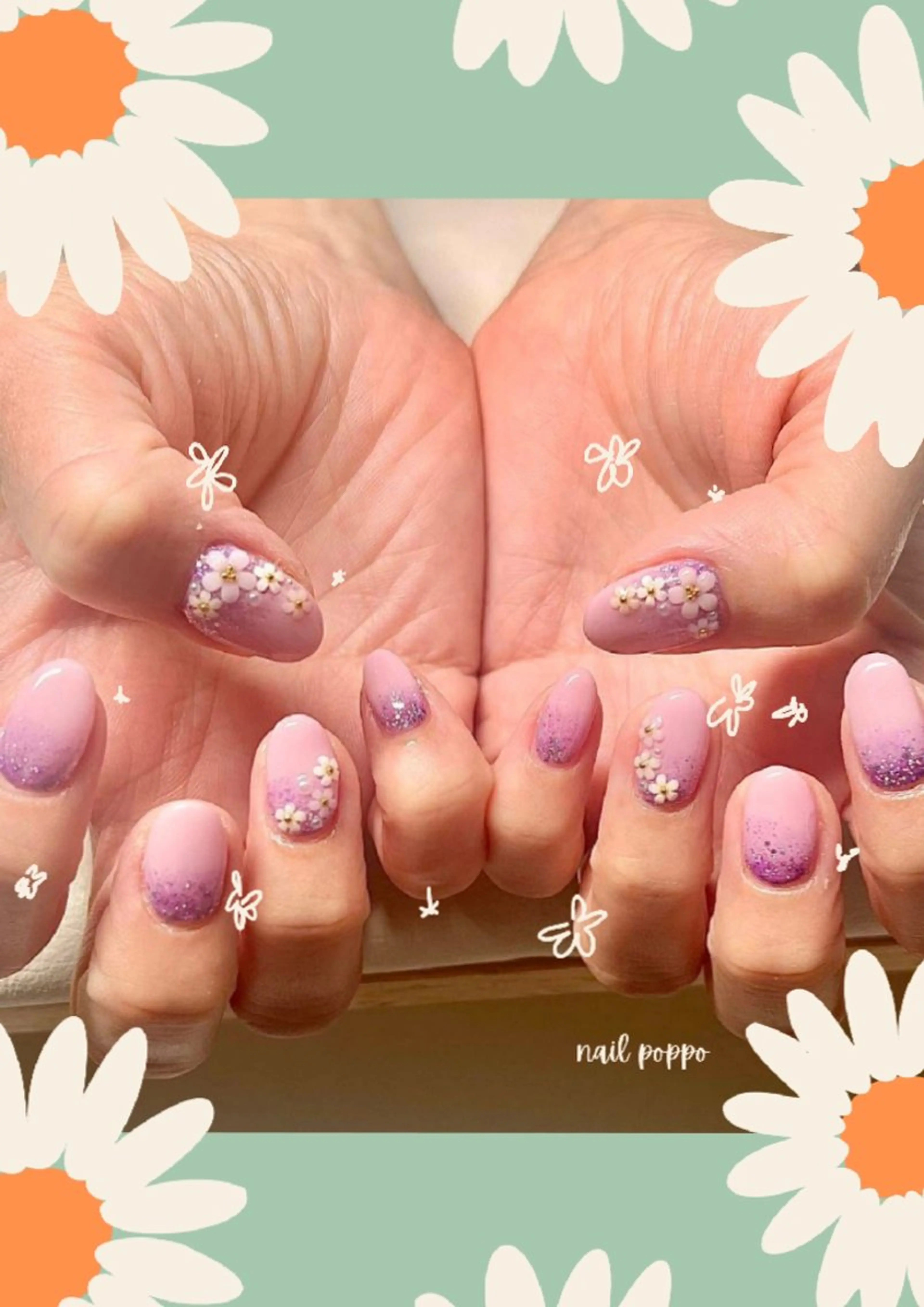 ネイル 持ち込み ハンドネイル nail poppo フィルイン推奨🕊️のネイルデザイン