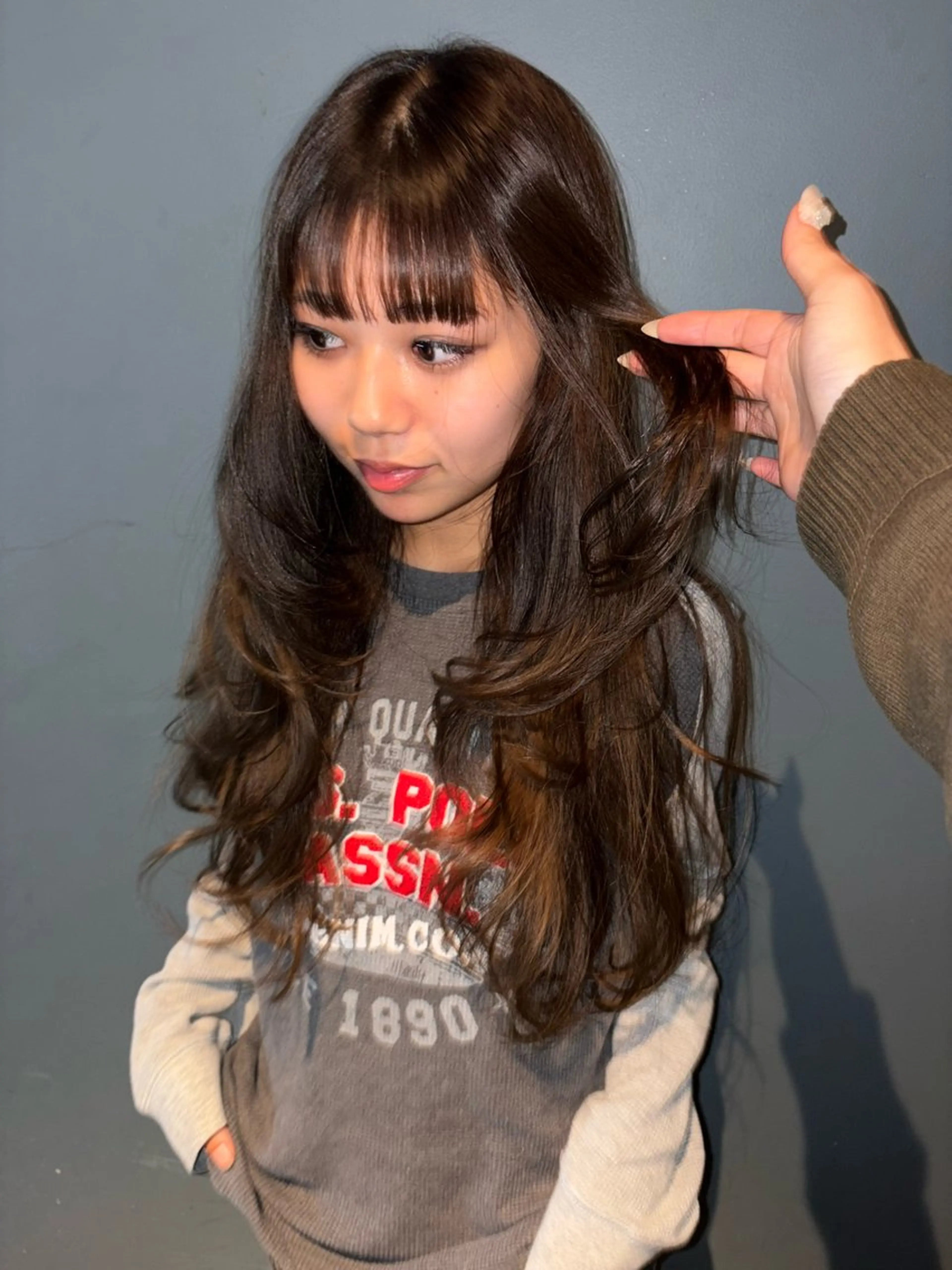 ロング ハイトーン レイヤー🎀meiのヘアスタイル