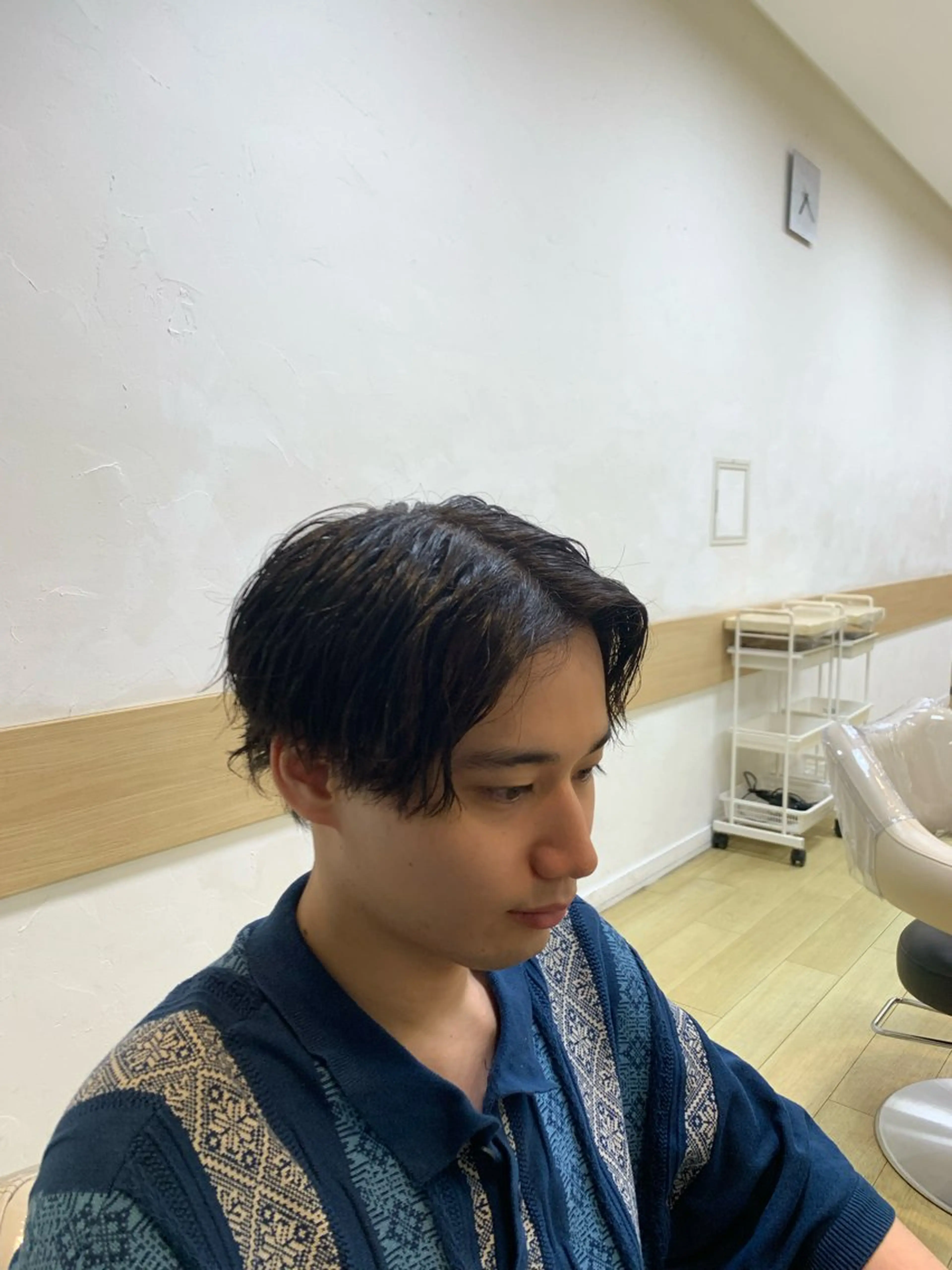 パーマ メンズ 平川 忠明のヘアスタイル