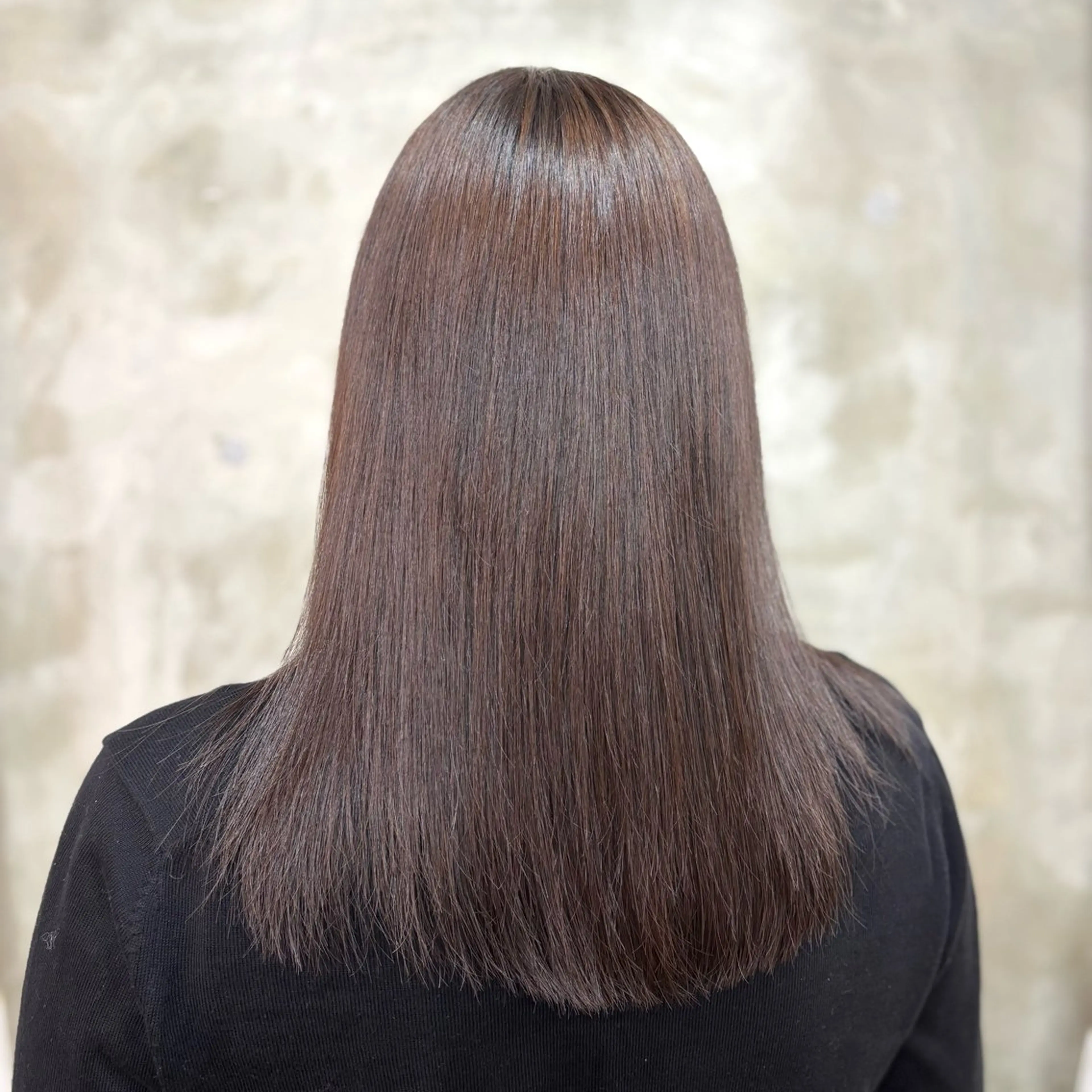 セミロング カラー ヘアカラー トリートメント 艶髪‎カラー🤍 RIKAのヘアスタイル