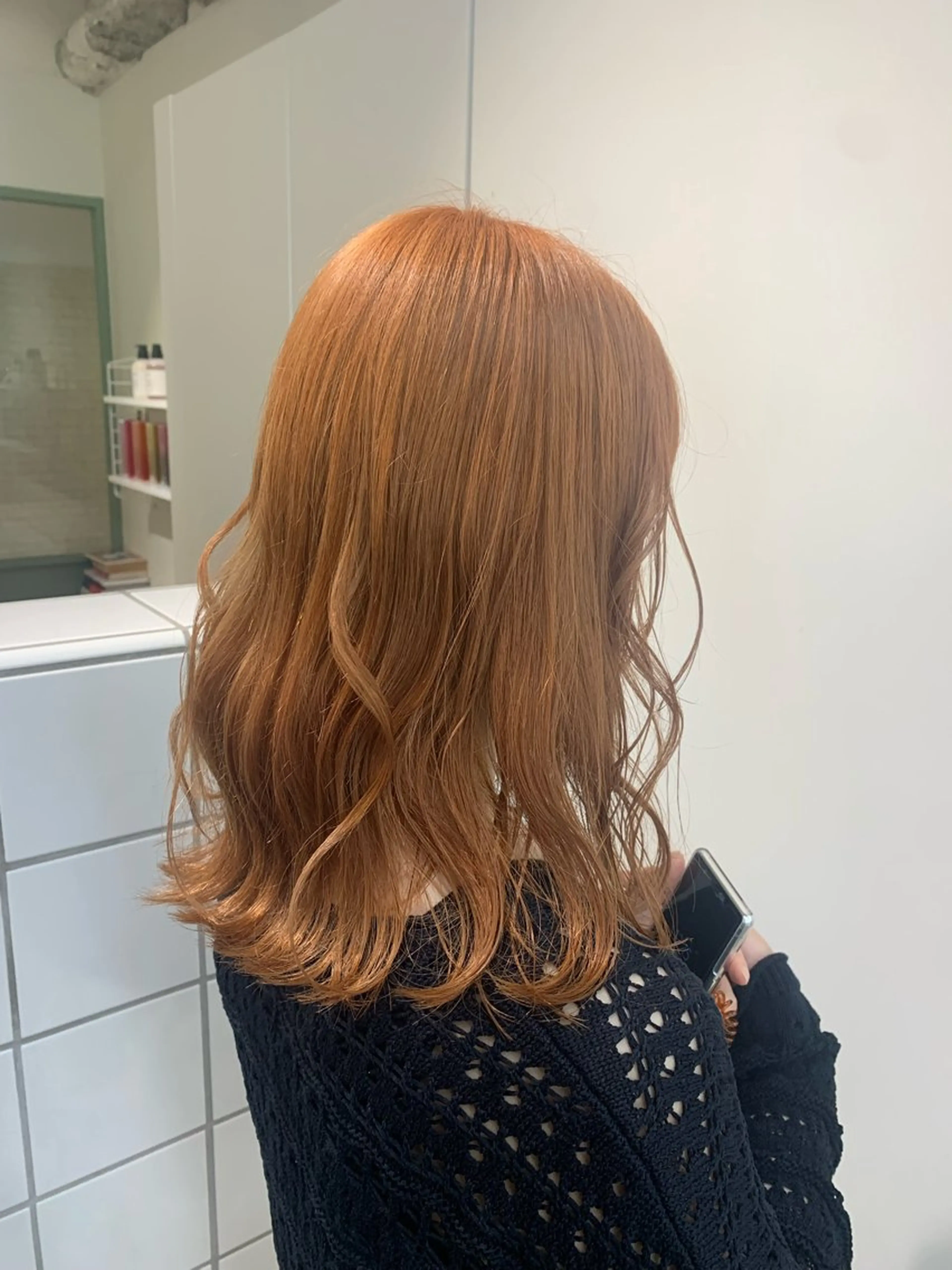 カラー ヘアカラー トリートメント ベージュ/ダブルカラ ー/新潟駅/青柳萌果のヘアスタイル