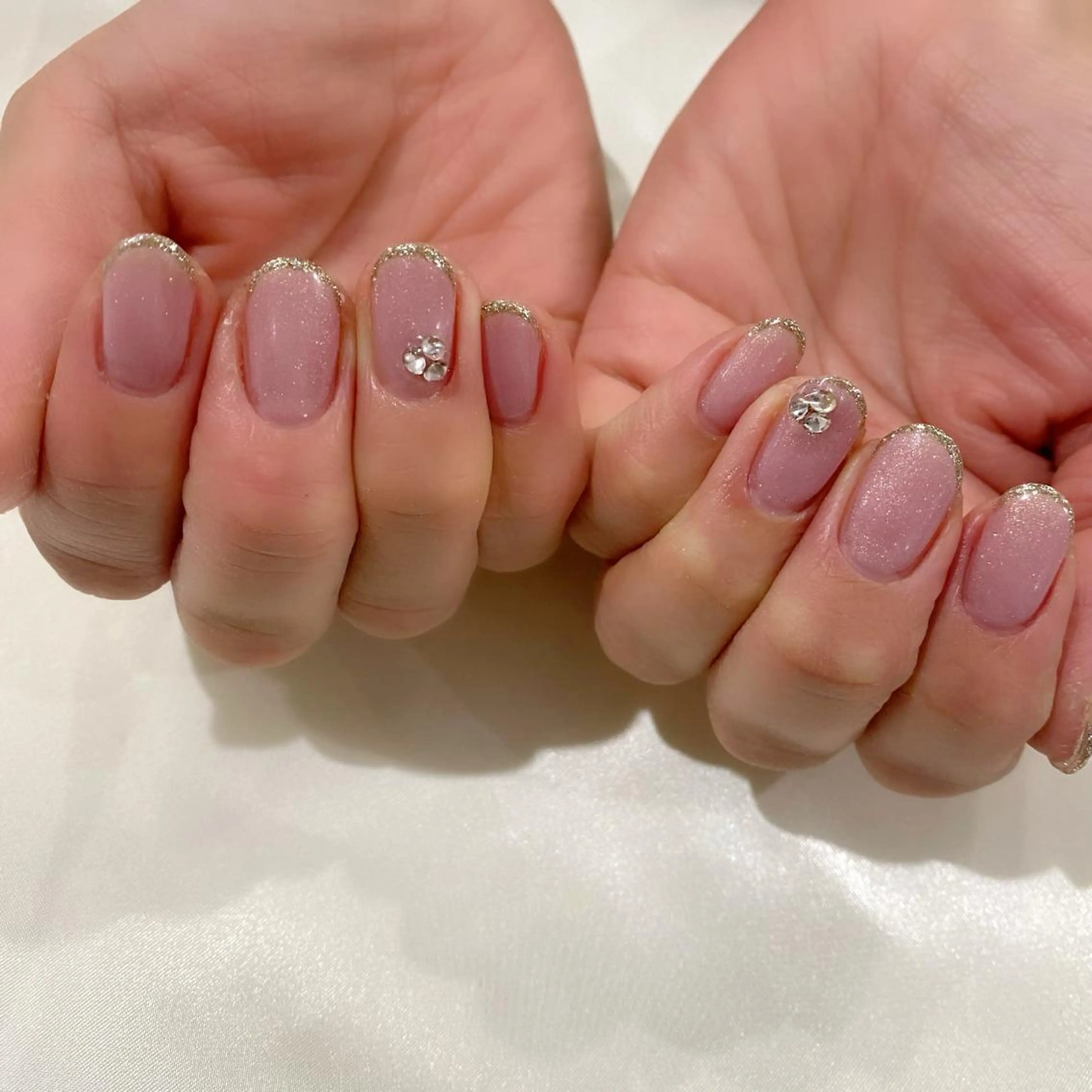 ネイル ジェルネイル ピンク 冬ネイル ハンドネイル Salon Ｋのネイルデザイン