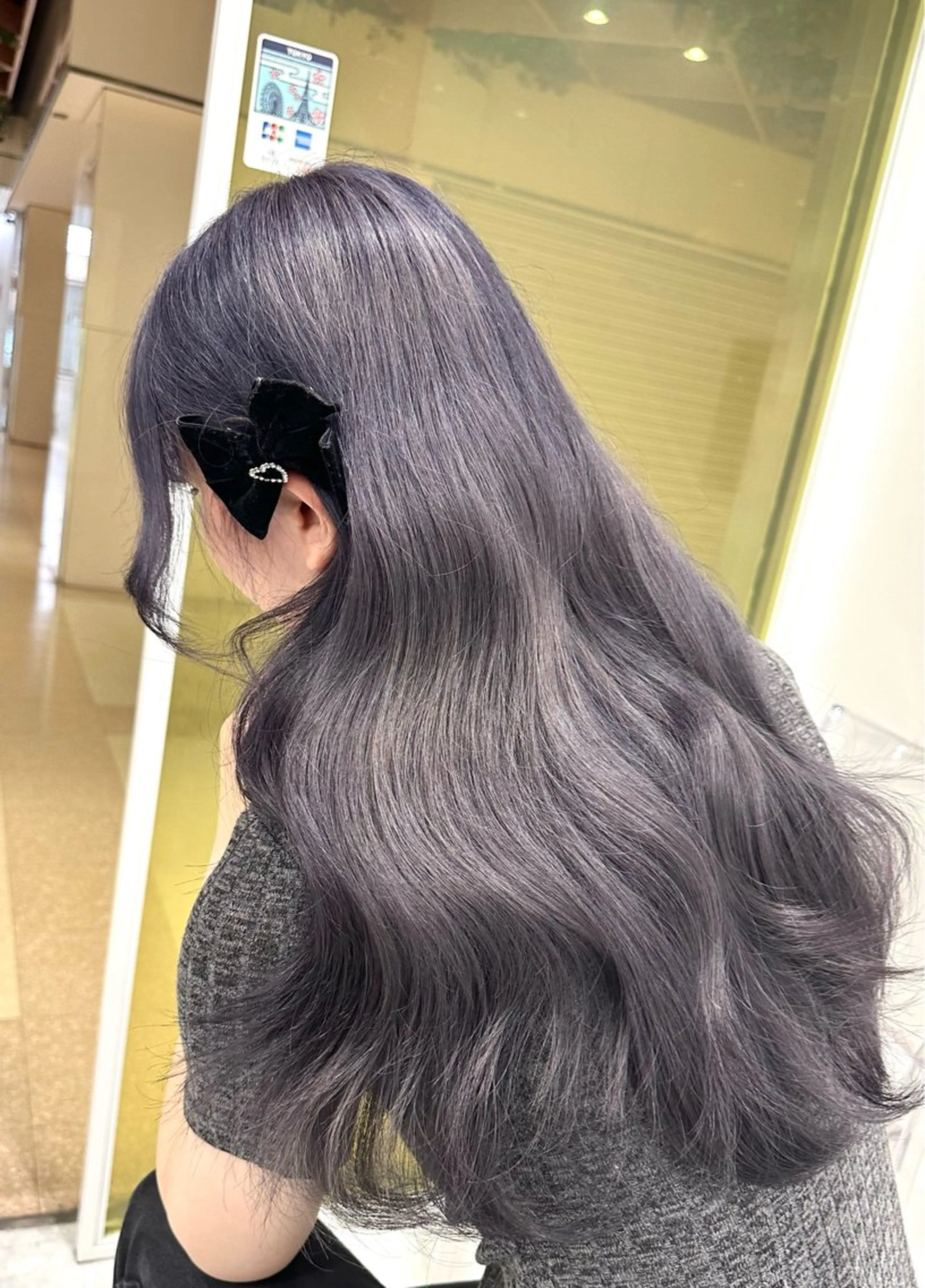 ミディアム カラー ラベンダーカラー ラベンダーグレー ヘアカラー トリートメント 渋谷/透明感カラー /半個室/こうめいのヘアスタイル