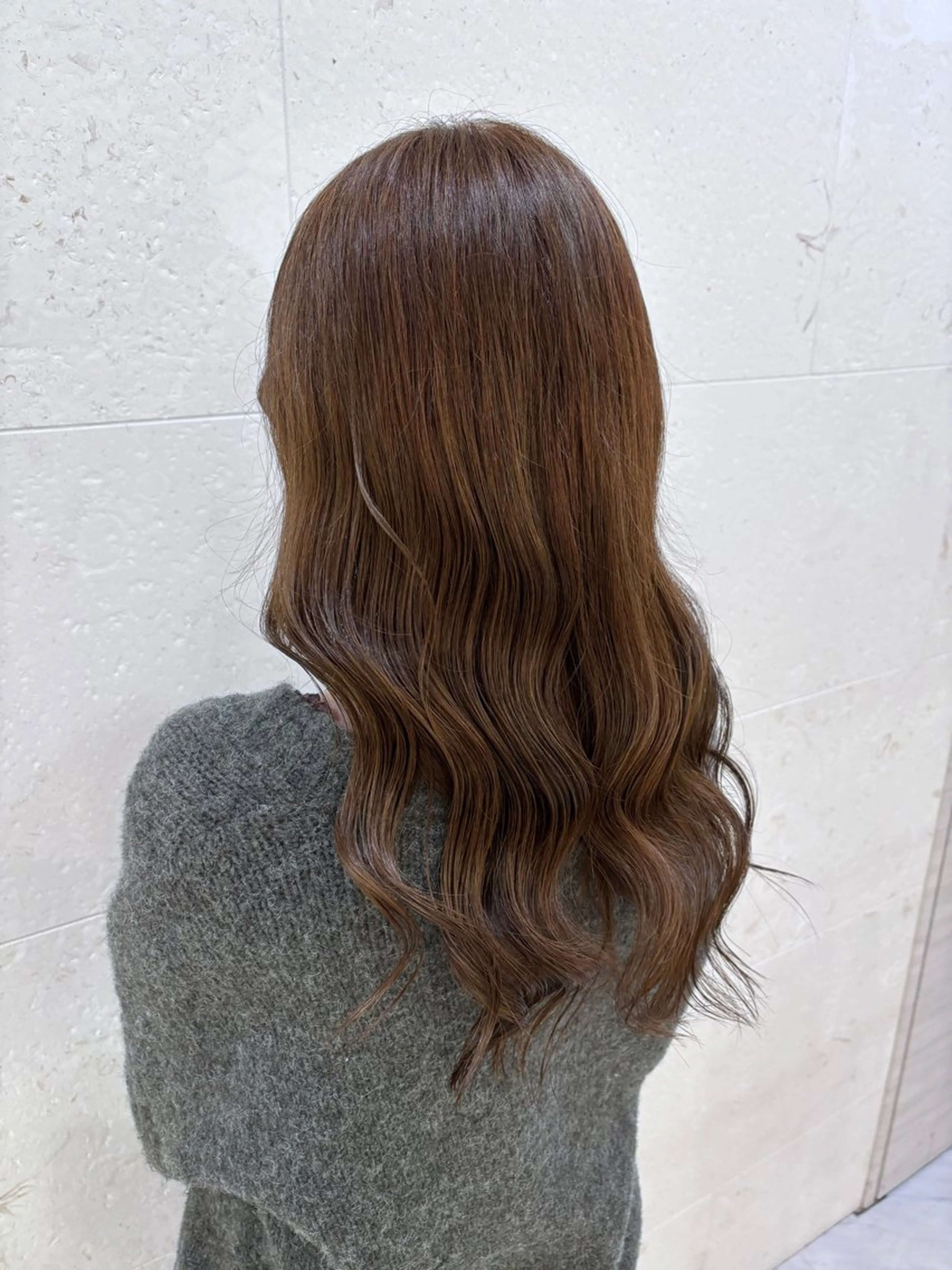 カラー ブリーチ ブラウンカラー ブリーチなしカラー オリーブブラウン 🫧Shanti🫧 ばんだいのヘアスタイル