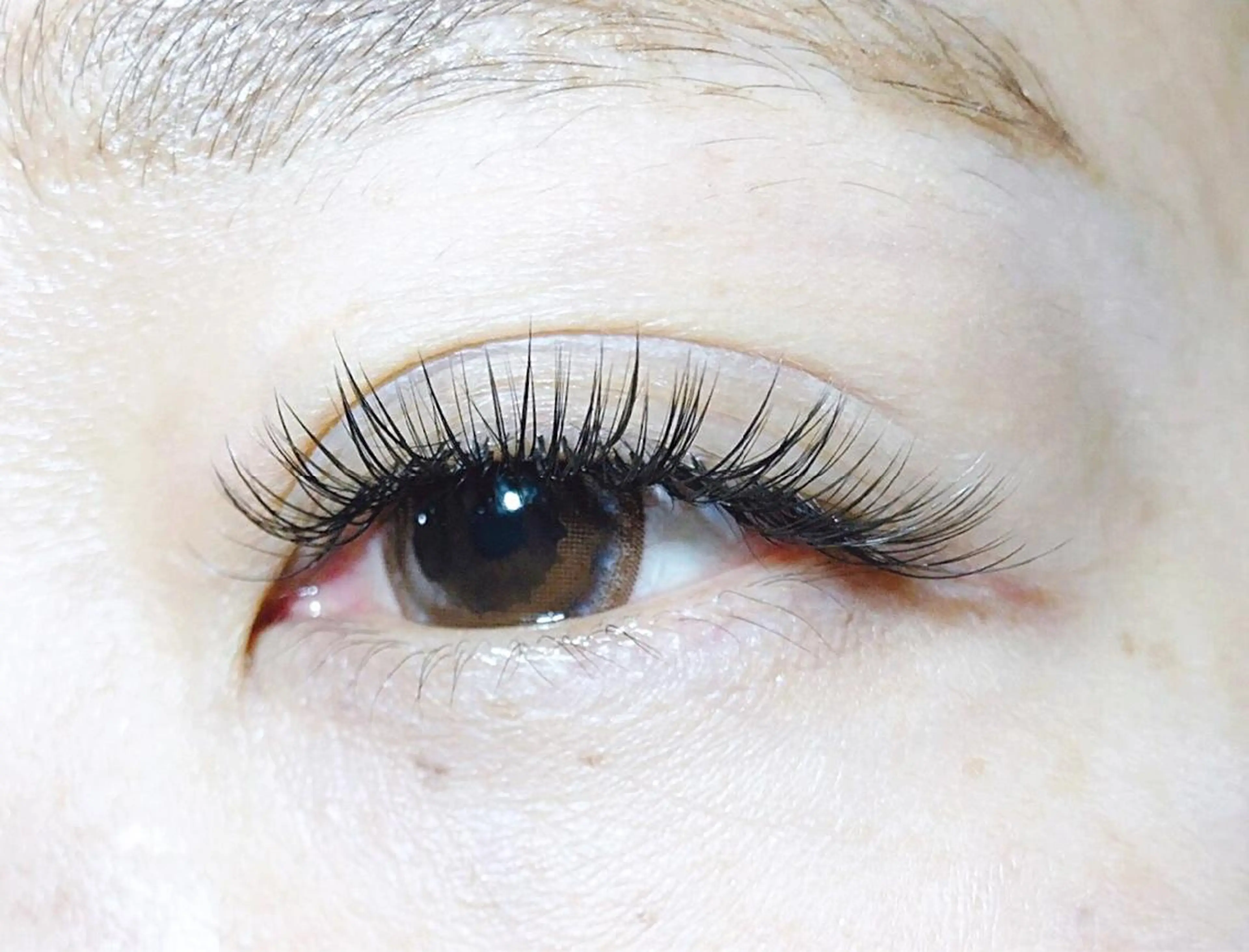 マツエク・マツパ 付け放題 マツエク Q-LEA 四条大宮 クリアのマツエク・マツパデザイン