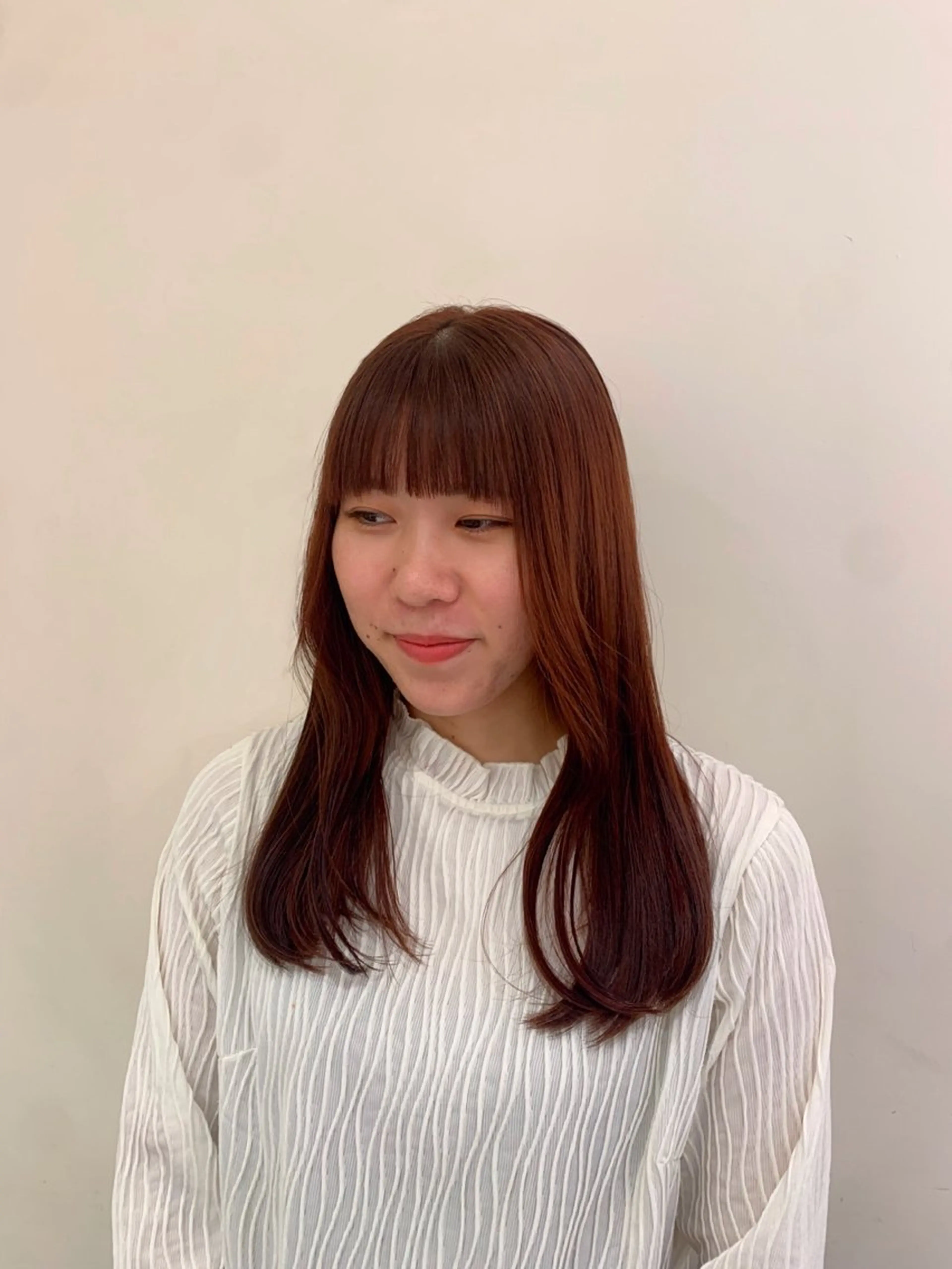 ロング 韓国レイヤー🪽 耳ツボジュエリーのヘアスタイル