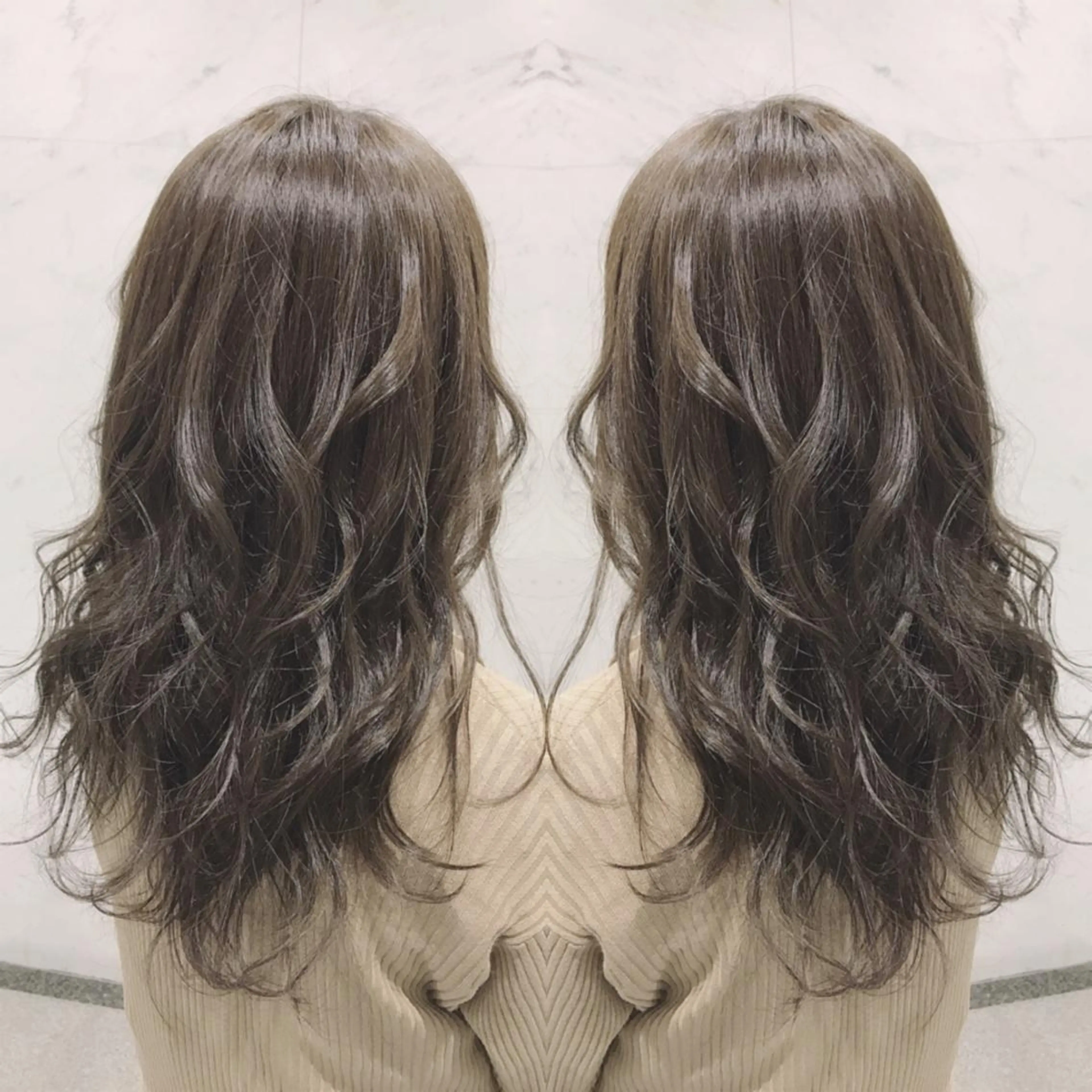 ロング カラー ヘアカラー 重政 和樹のヘアスタイル