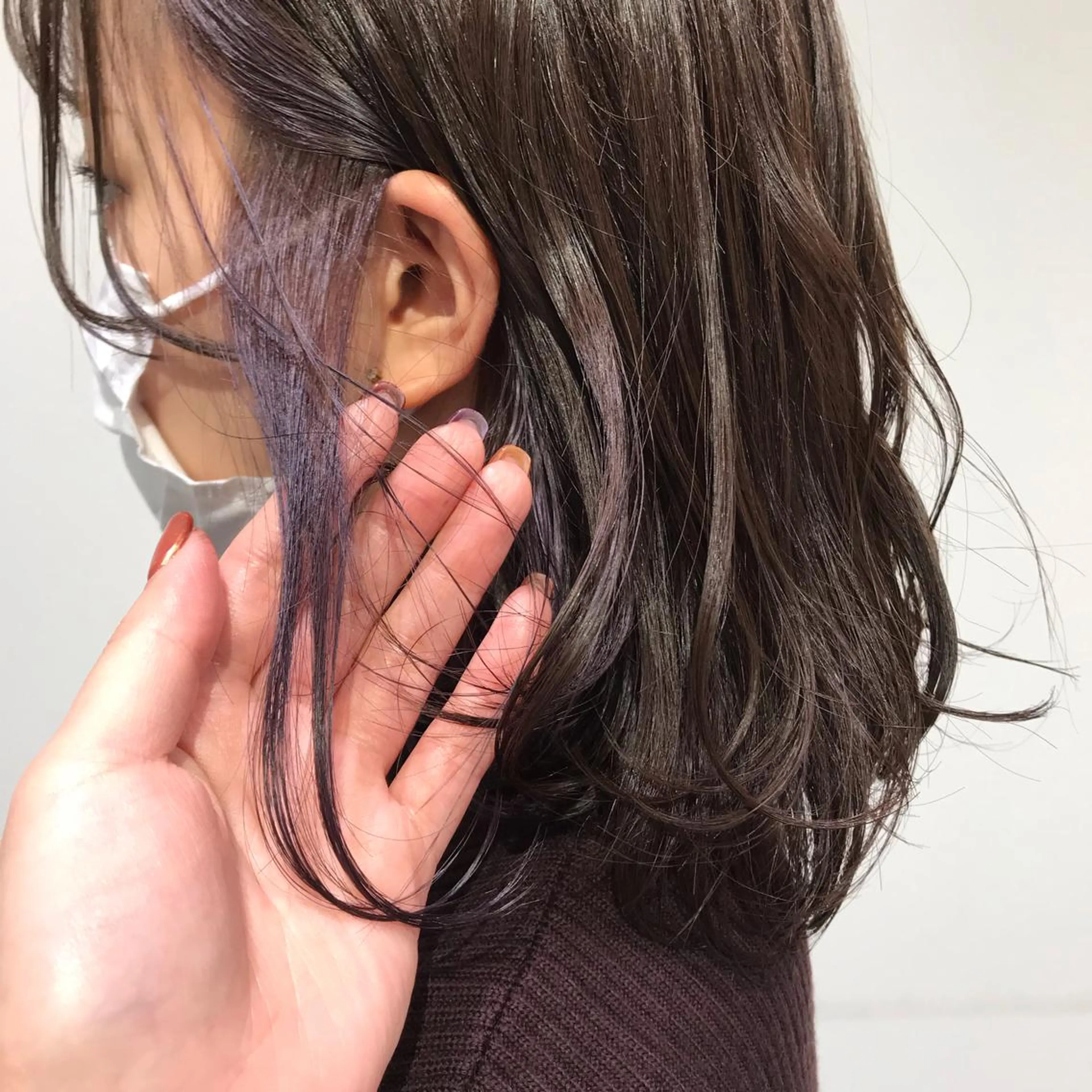 ミディアム カラー ベージュカラー 透明感カラー グレージュ ラベンダーカラー ラベンダーグレージュ ヘアカラー トリートメント 【暖色カラー特化】 中山由梨のヘアスタイル