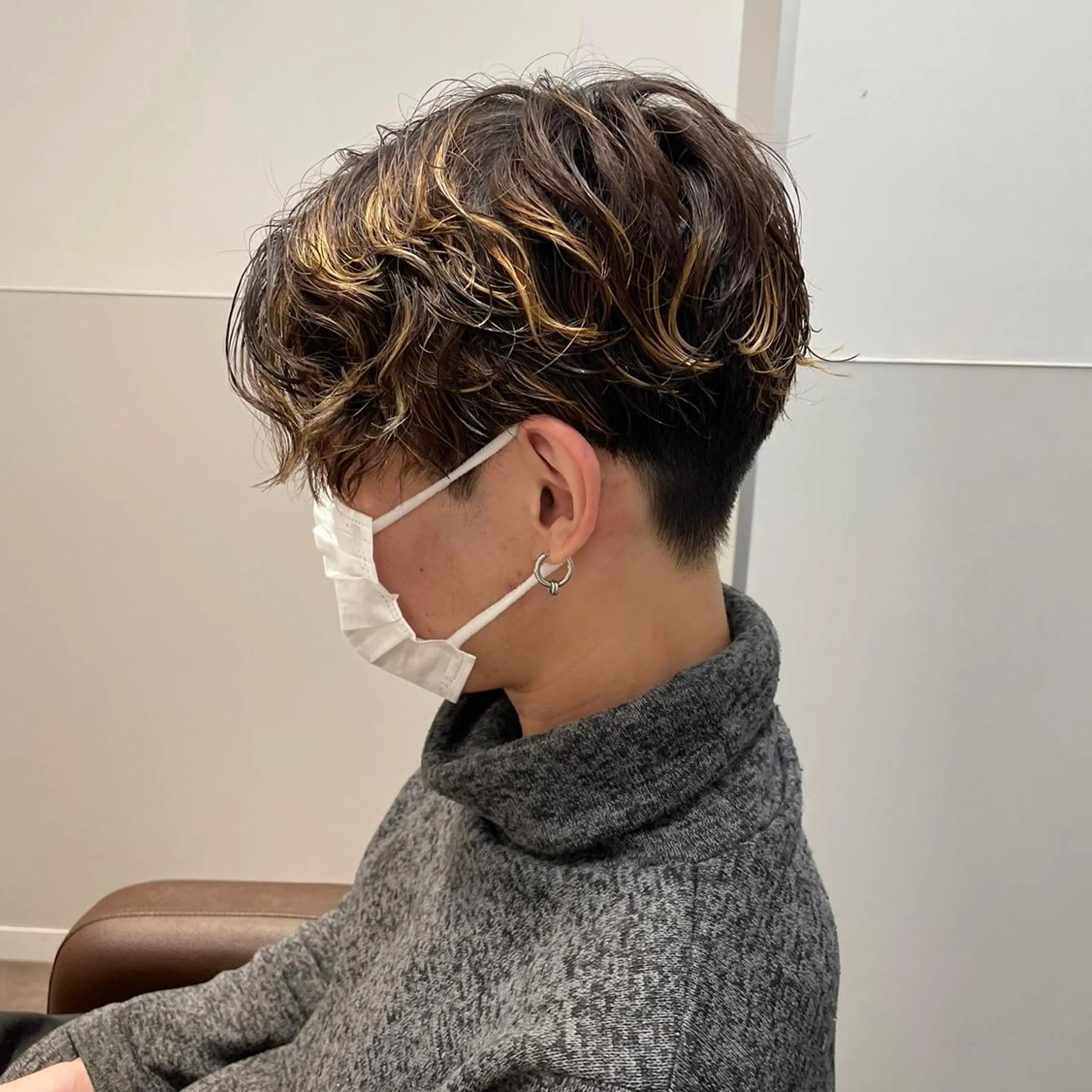 カラー パーマ メンズ SAKI ☺︎のヘアスタイル