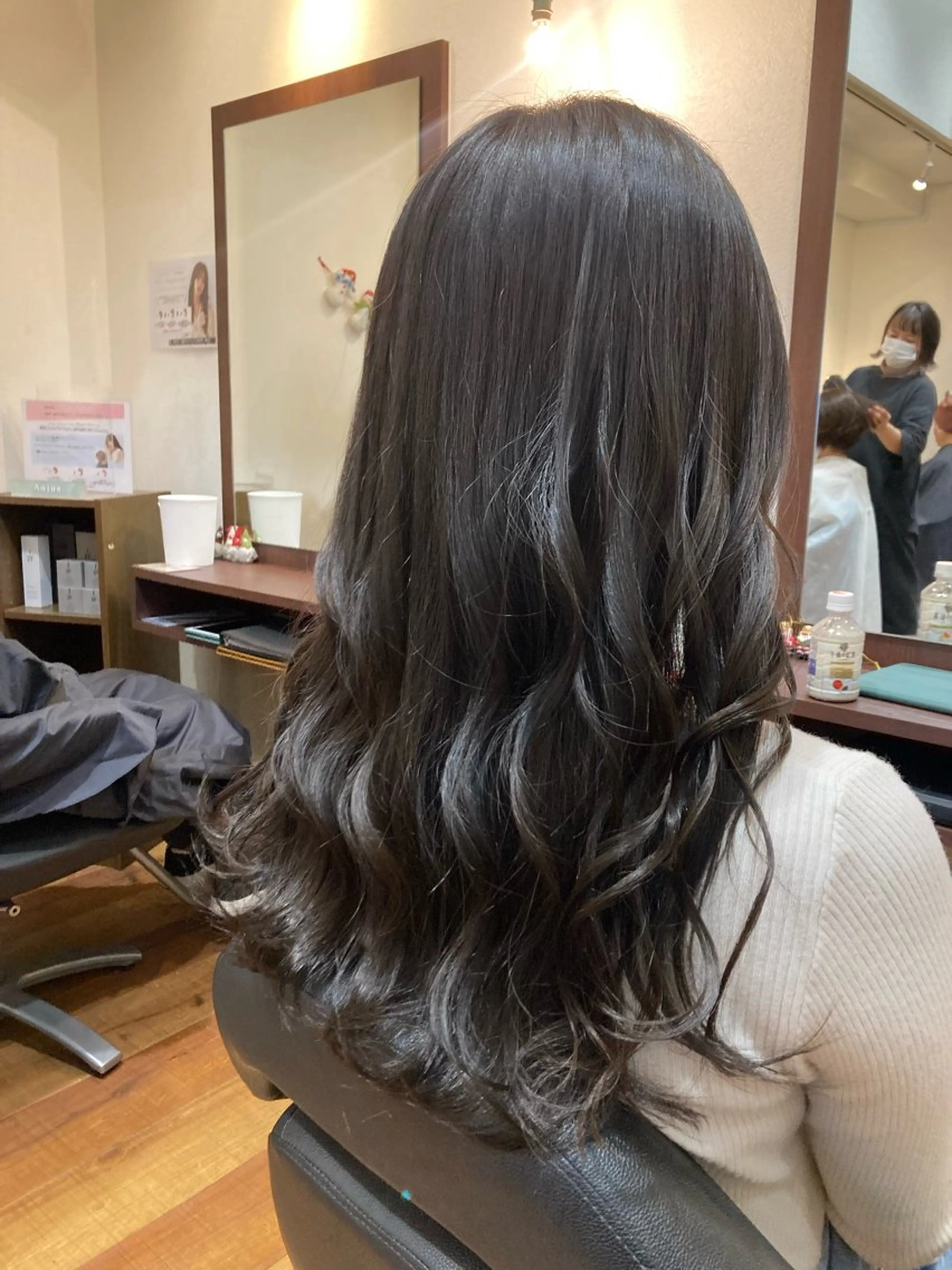 ロング 髪質改善カラー 縮毛矯正🤍辻桃加のヘアスタイル