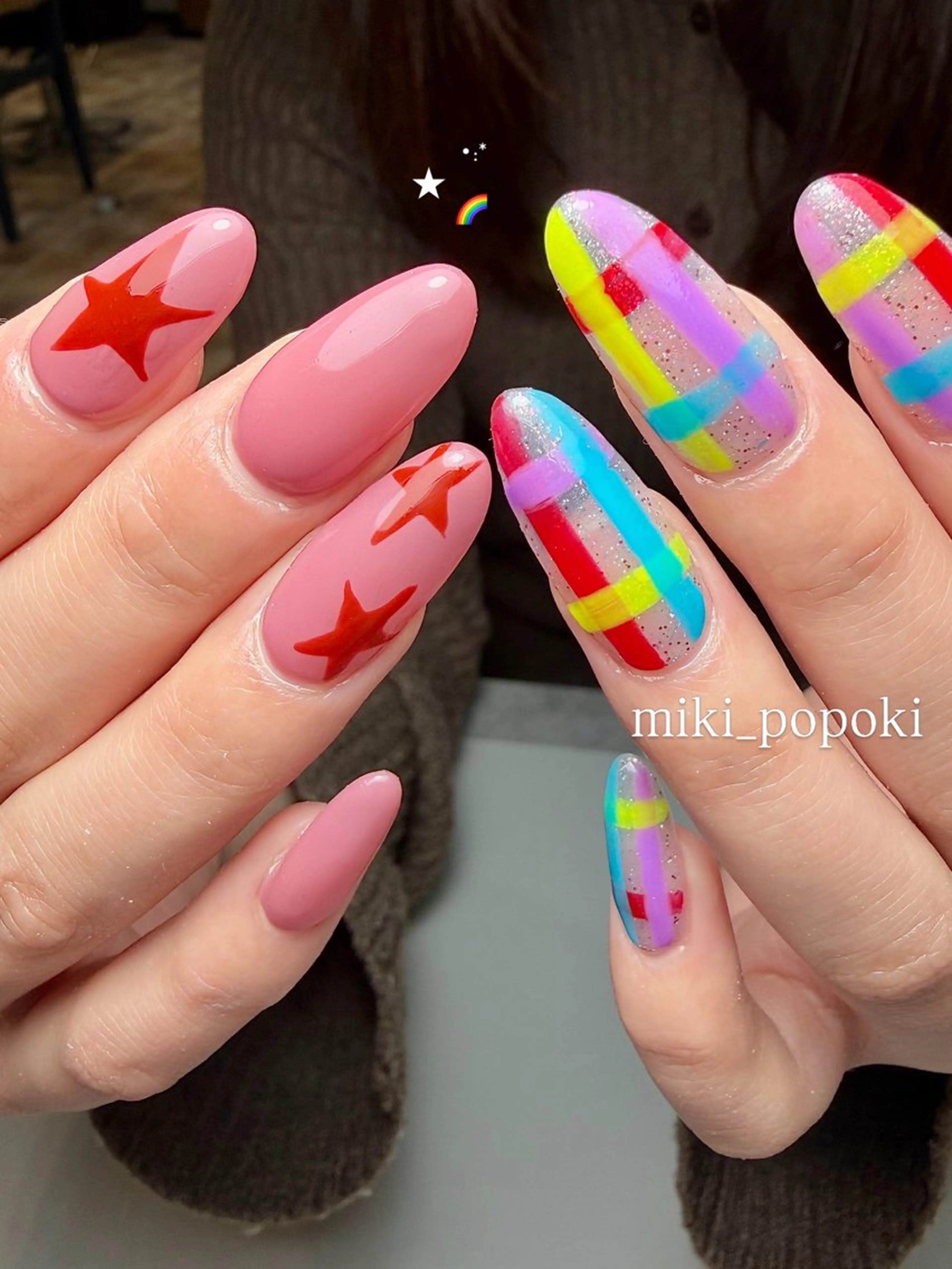 ネイル 長さ出し ハンドネイル popo-nail所属・個性派/ちゅるん/ モチ好評◎｜MIKIのネイルデザイン