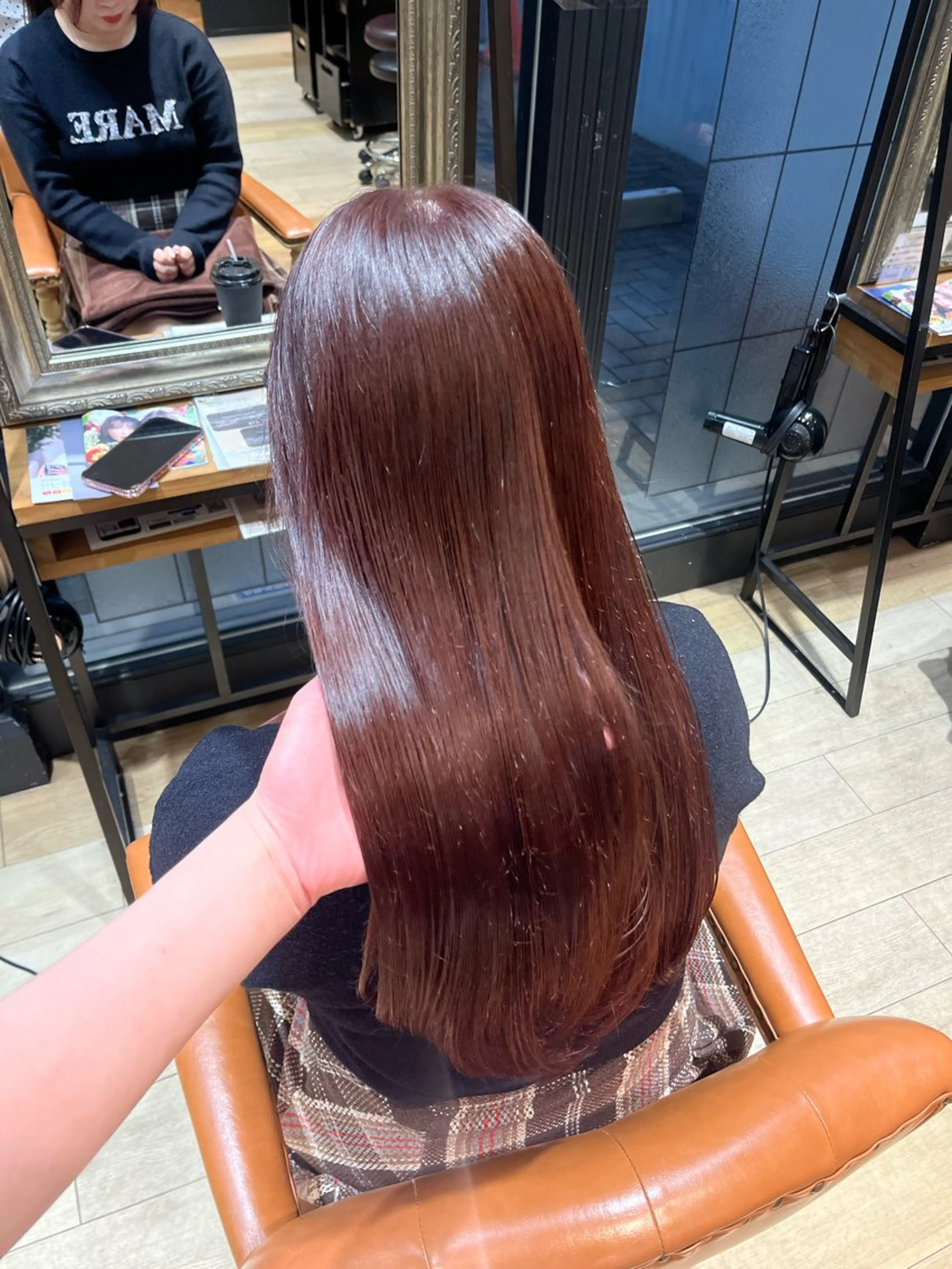 ロング ピンクブラウン ヘアカラー ひな/ カラーモデル🌼のヘアスタイル