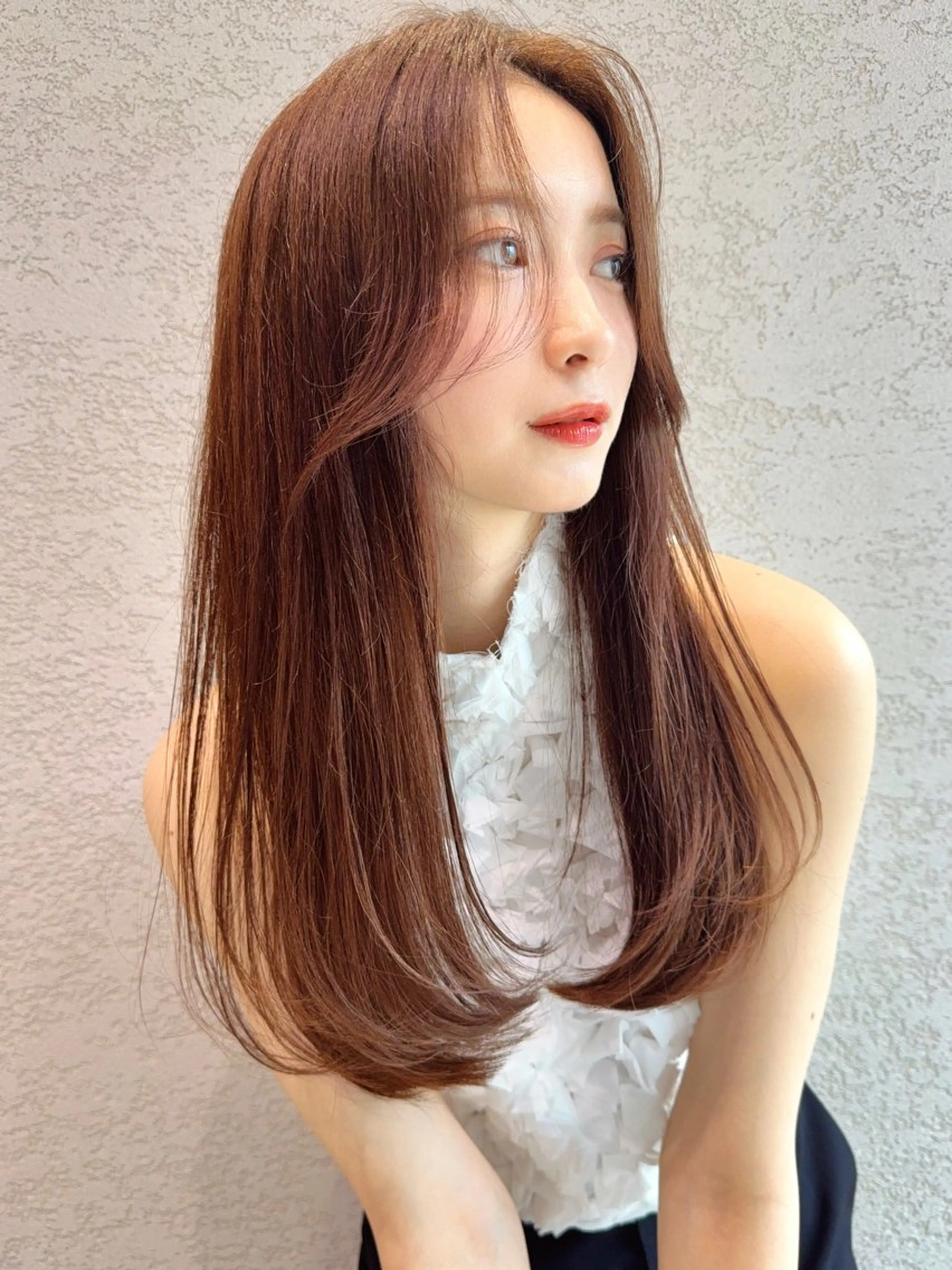 ロング カラー カット ヘアカラー トリートメント レイヤー❣️縮毛矯 川村利幸のヘアスタイル