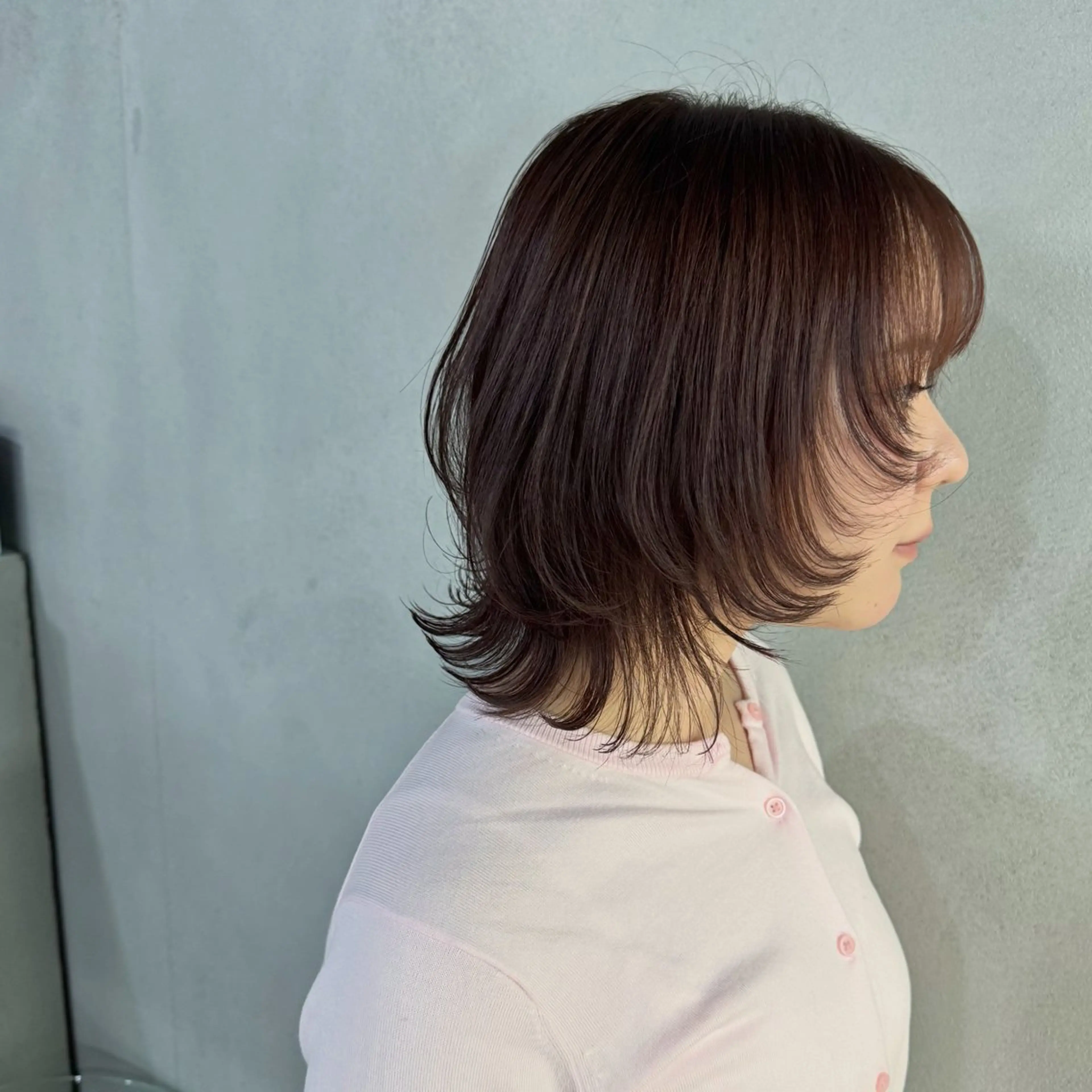 ショート カラー ボブレイヤー ボブ レイヤーカット カット ヘアカラー #tag 佐藤璃美のヘアスタイル