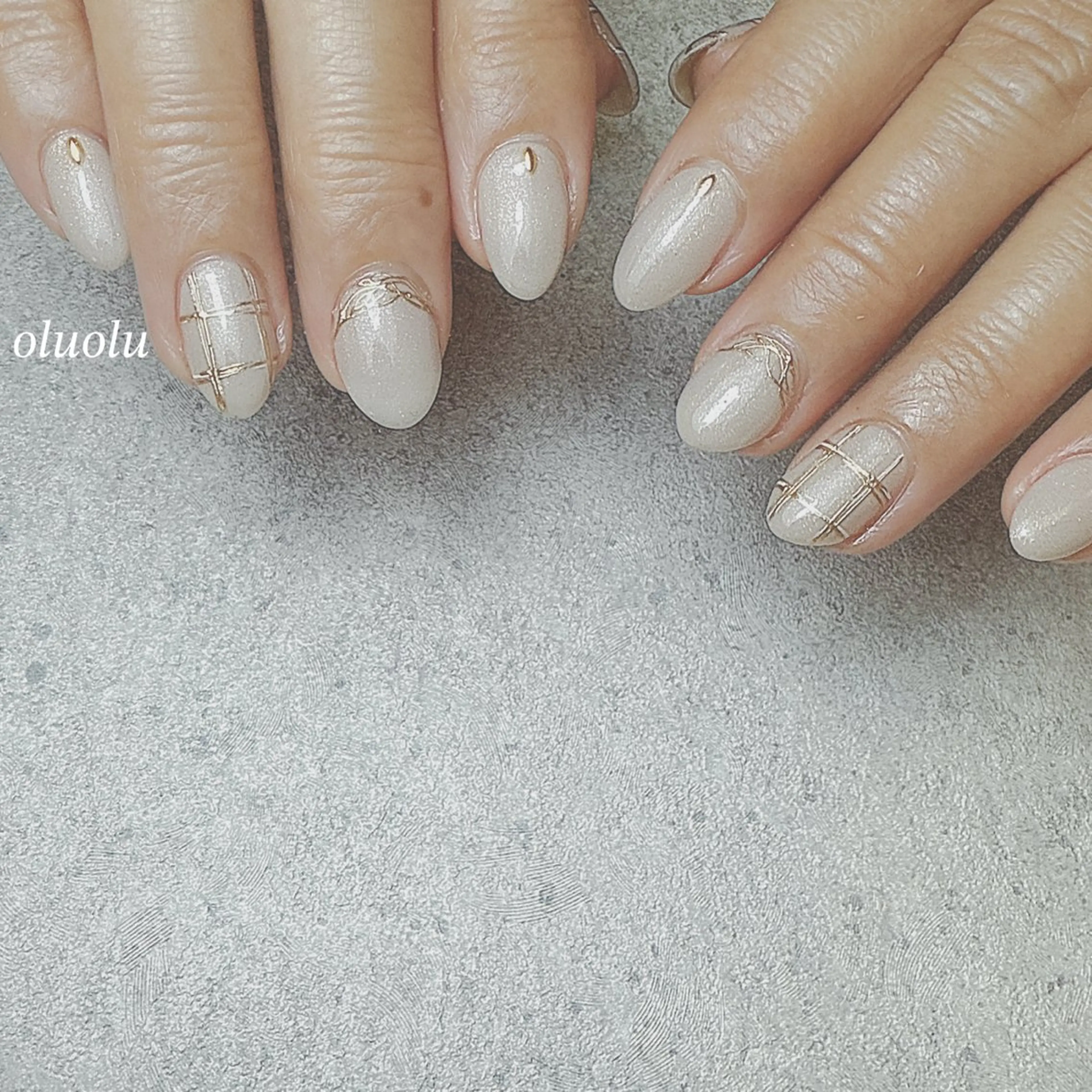 ネイル アートネイル フットネイル ミラーネイル 大村 紬華のネイルデザイン