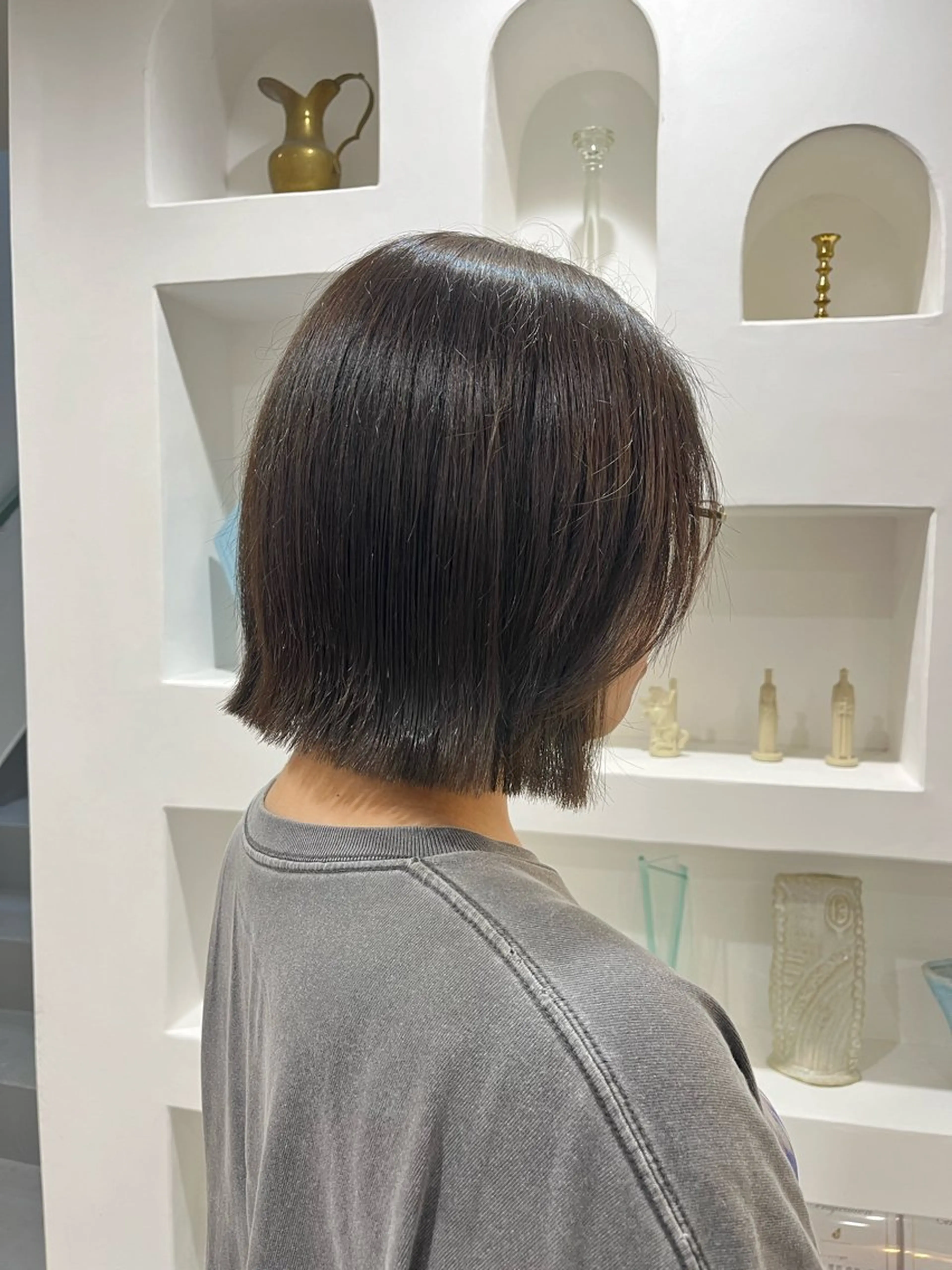 ミディアム カラー 伊藤 ゆいなのヘアスタイル