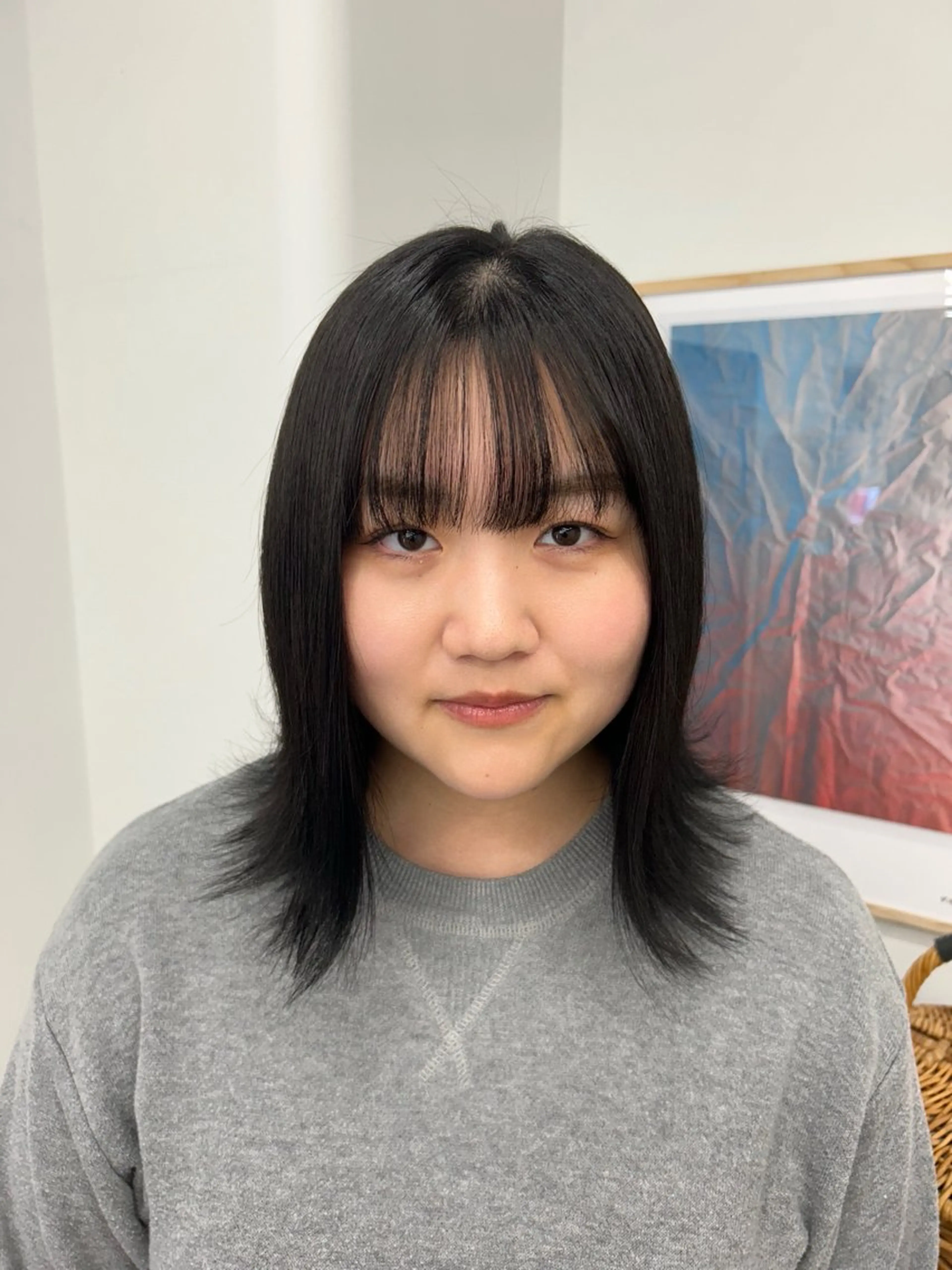 ミディアム ヘアカラー トリートメント ハルカ 透明感カラー 美髪縮毛矯正🥣のヘアスタイル