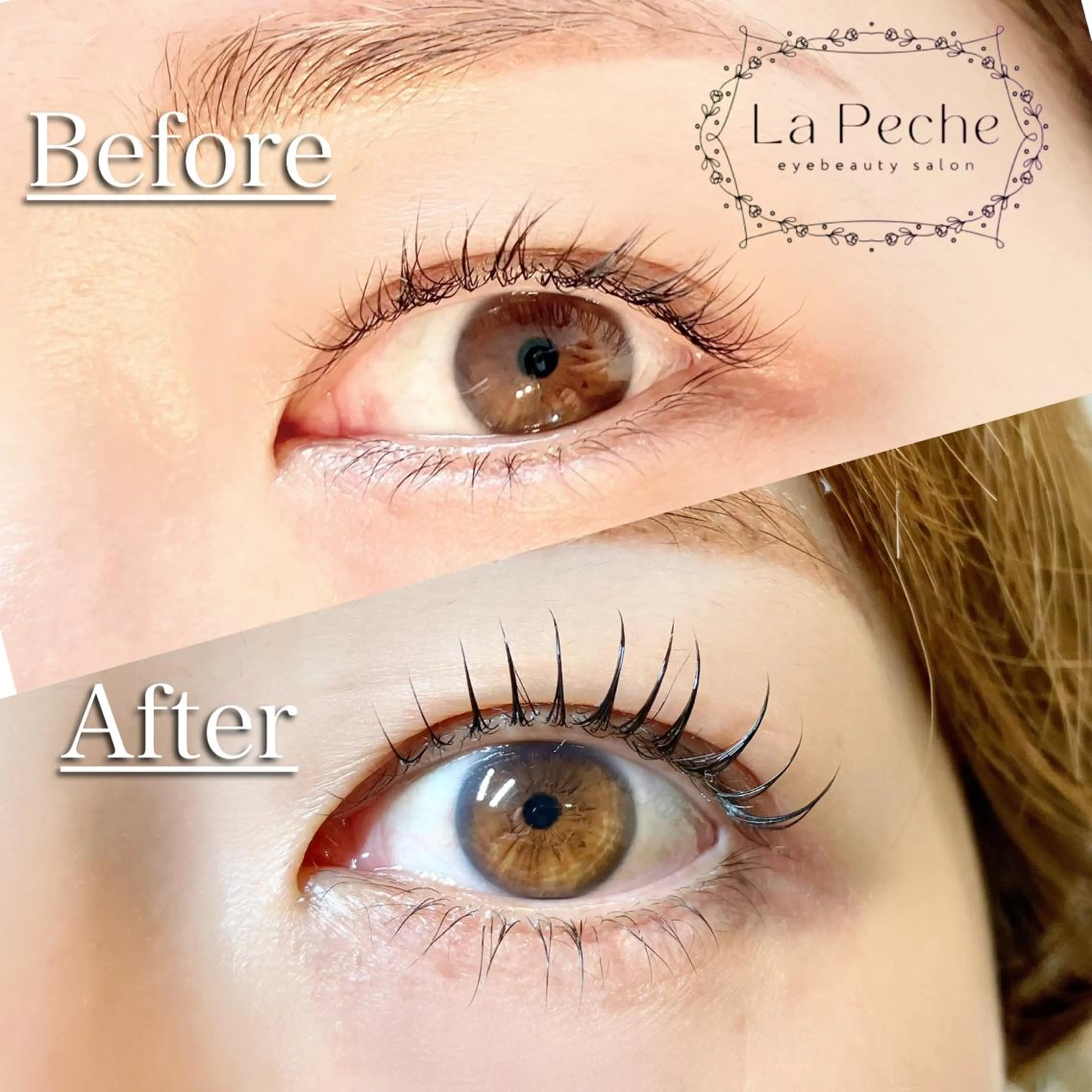 マツエク・マツパ La Peche momokoのマツエク・マツパデザイン