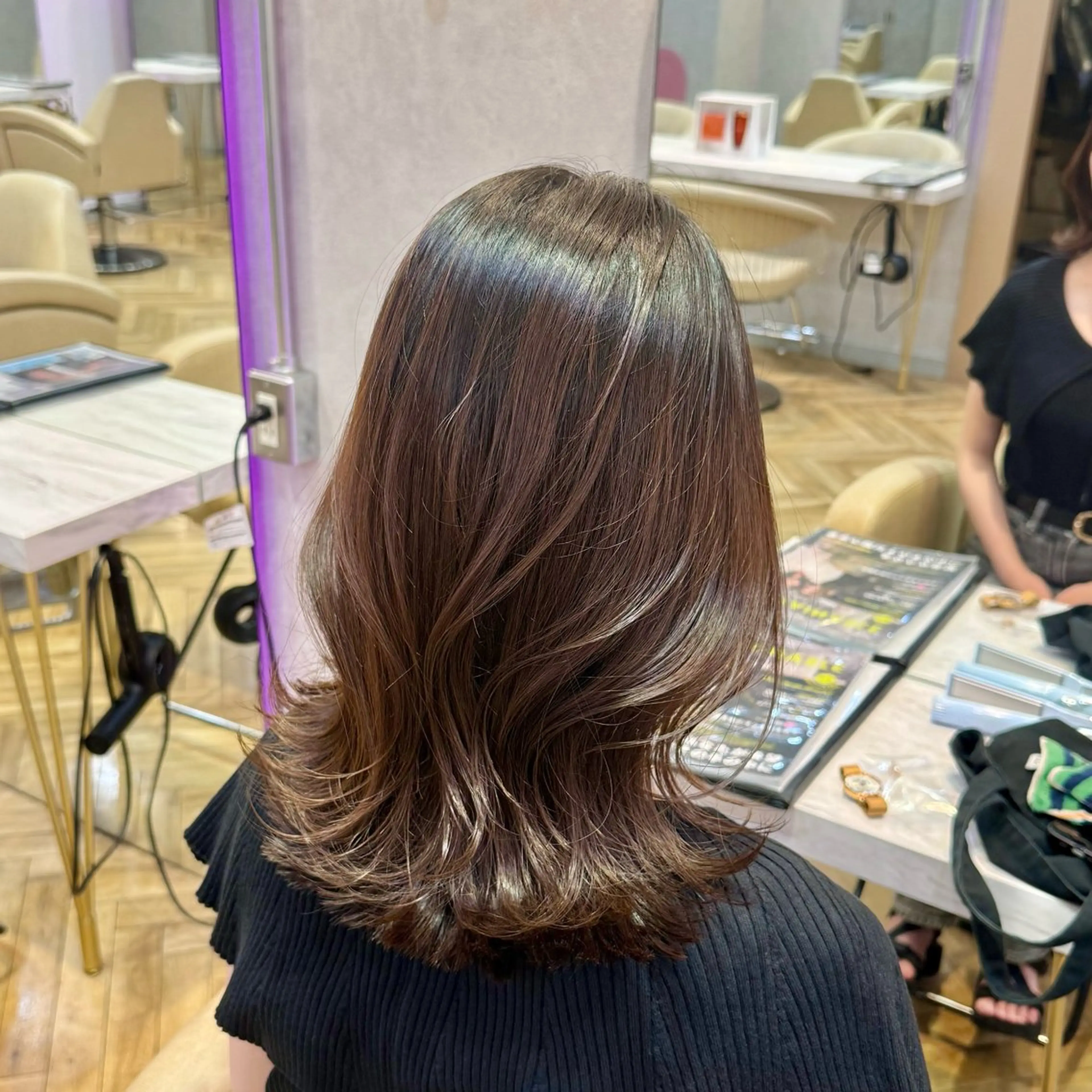 ミディアム 韓国ヘア/艶髪/ 透明感カラー/つぐみのヘアスタイル