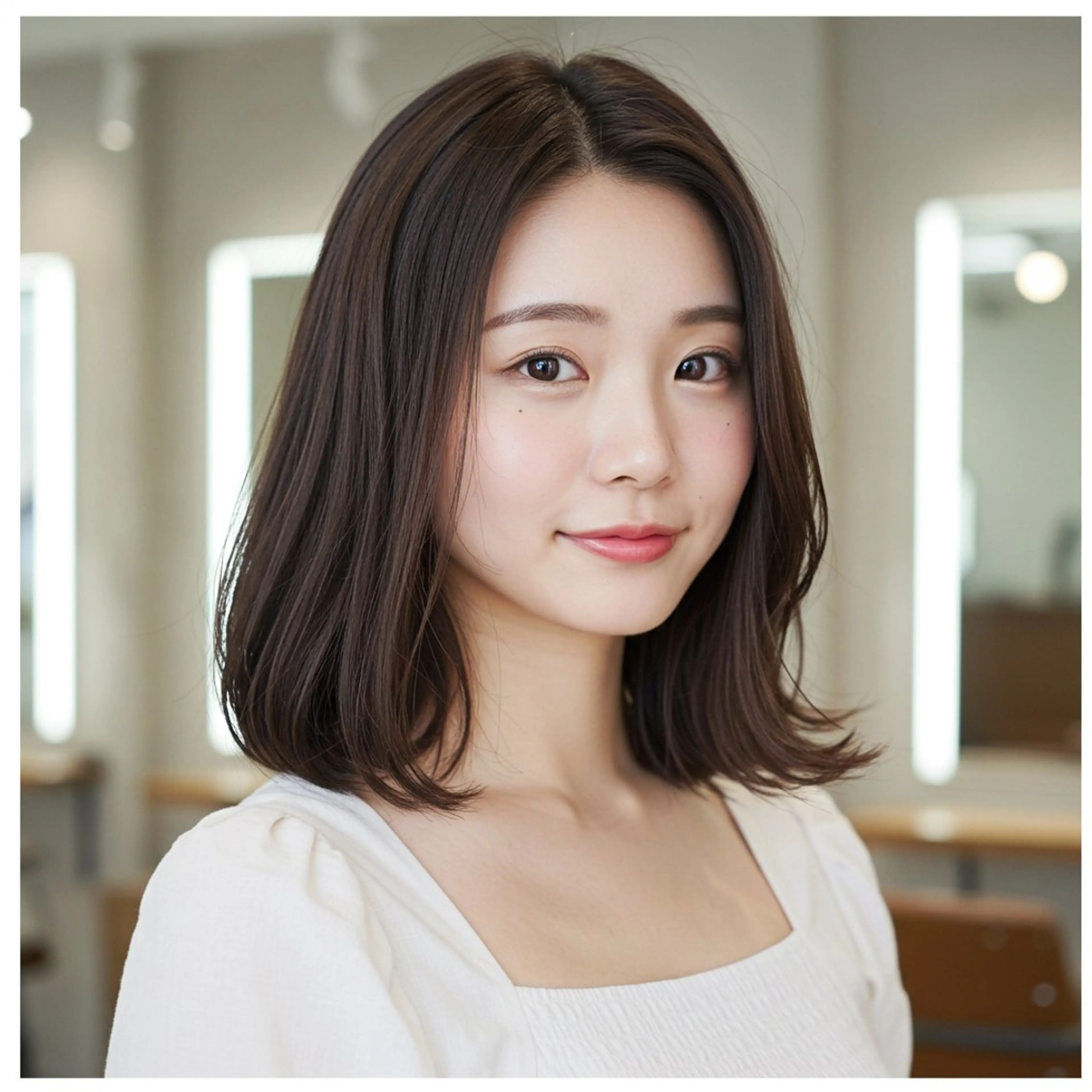 ミディアム 似合わせボブ✖️ 韓国レイヤー✨小関のヘアスタイル