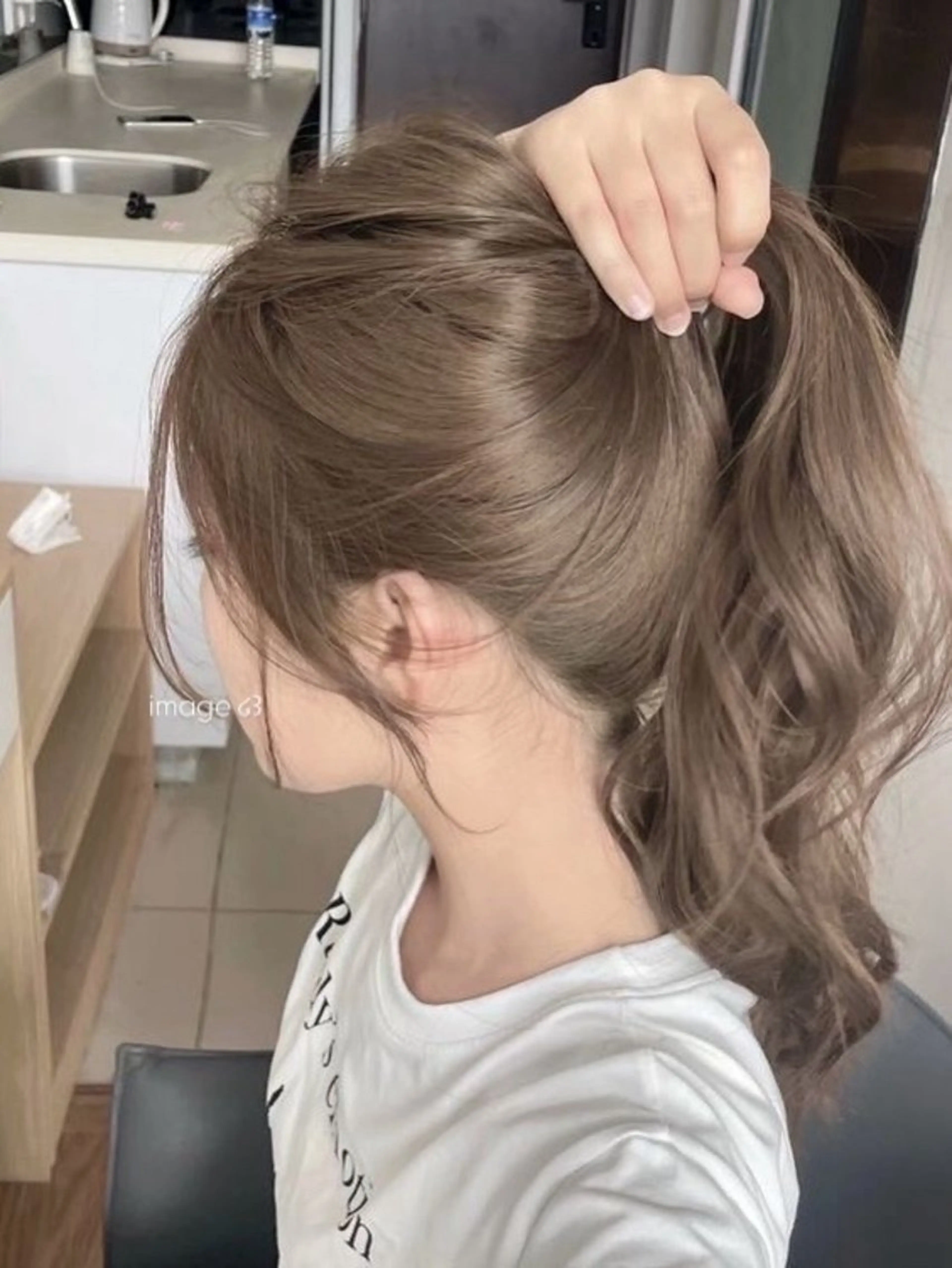 カラー ヘアカラー トリートメント 透明感ベージュ🎀 Anju/渋谷🎀のヘアスタイル