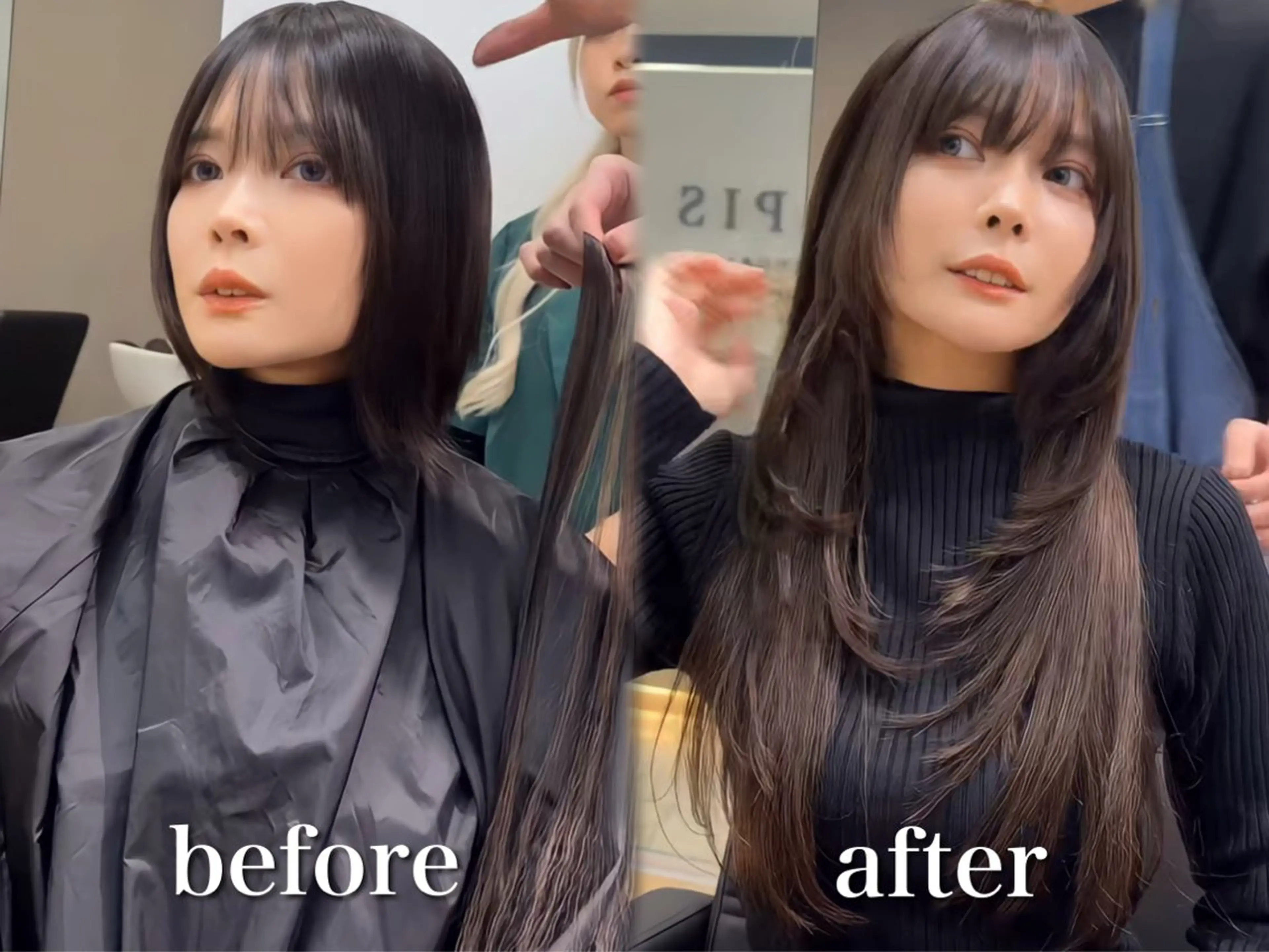 ロング カット ヘアカラー エクステ エクステの神様 ▫️原島ユウヤ▫️のヘアスタイル