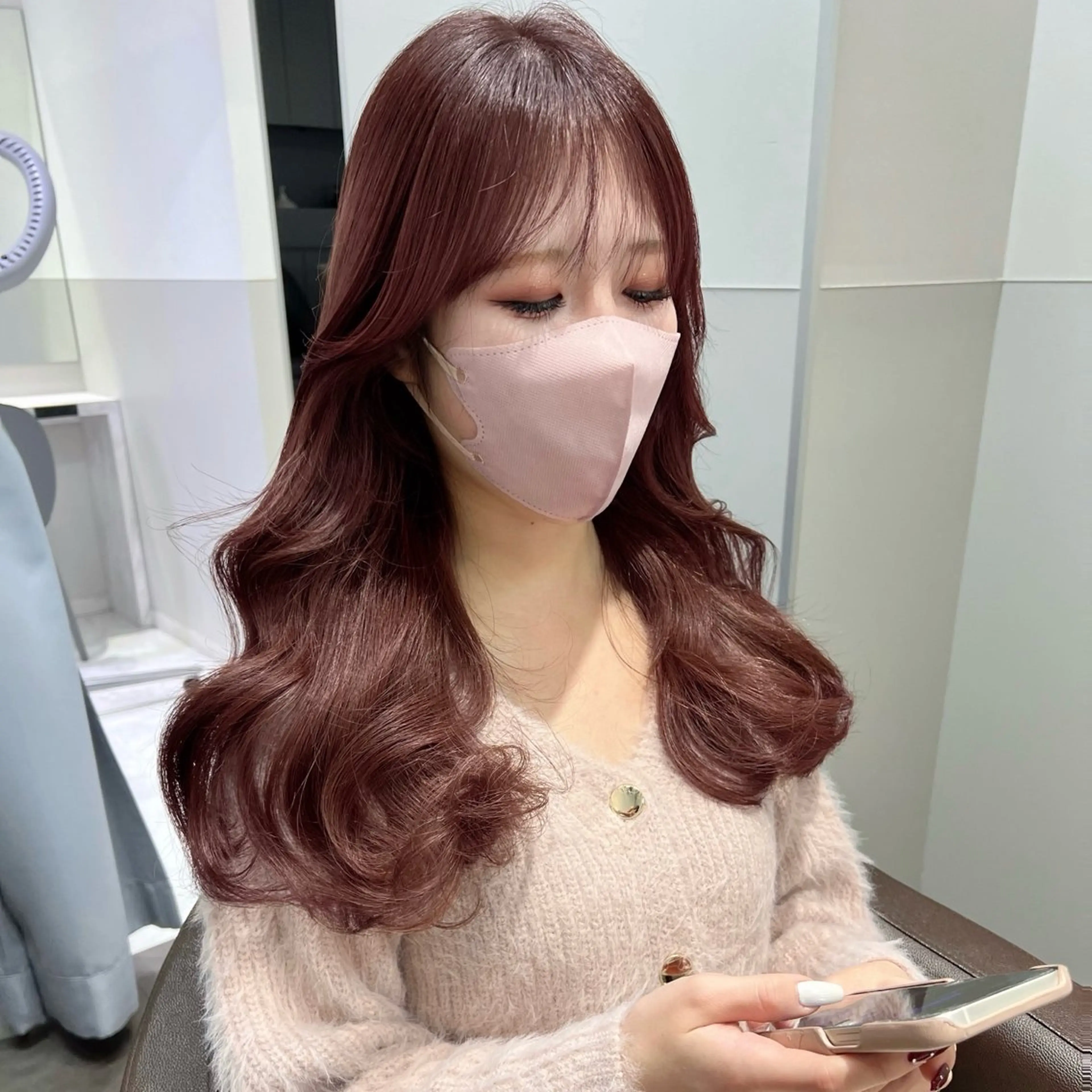 ロング 韓国モテhair🍑 momoのヘアスタイル