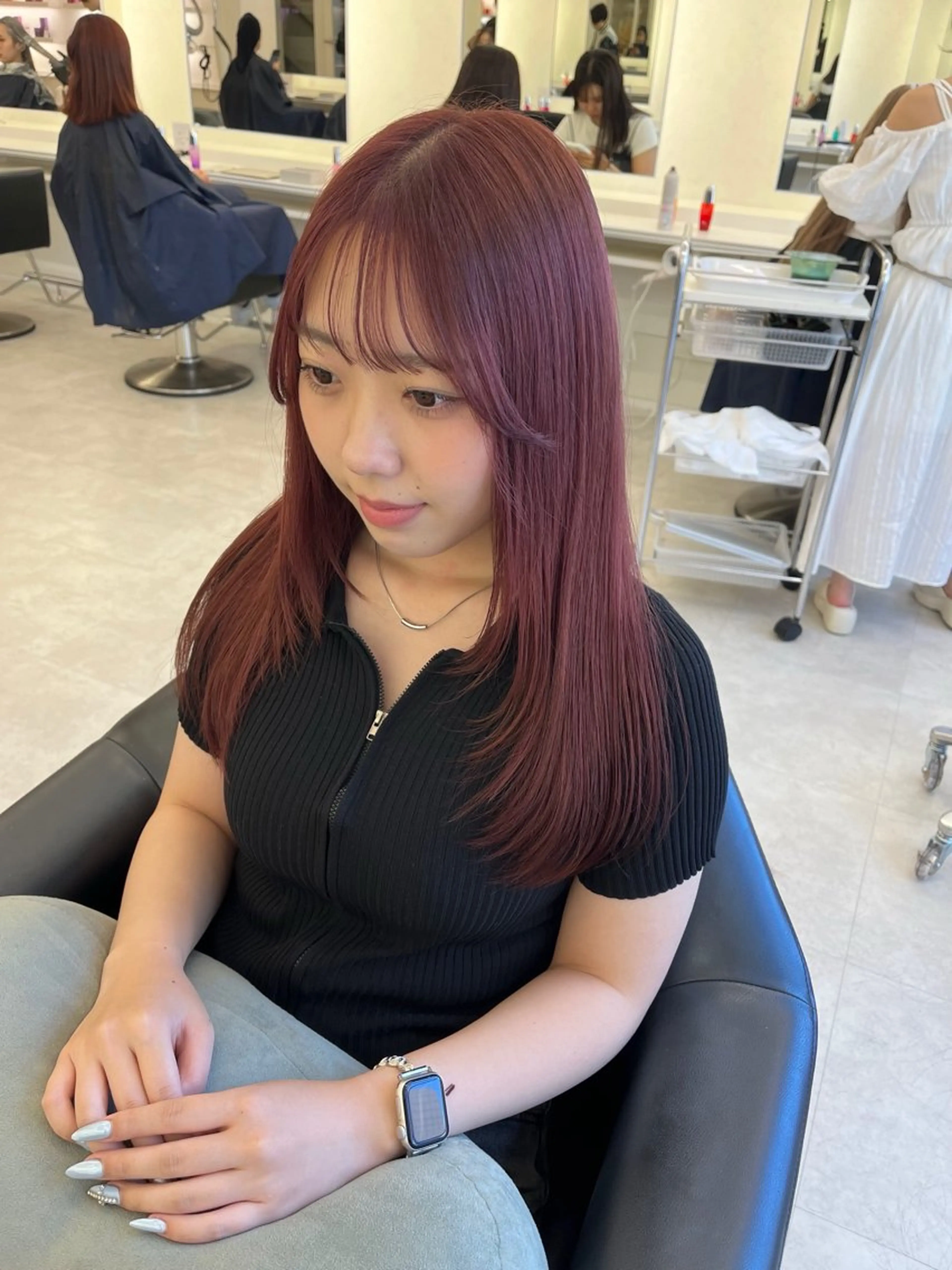 ロング カラー GOODDAY ヘアサロンのヘアスタイル