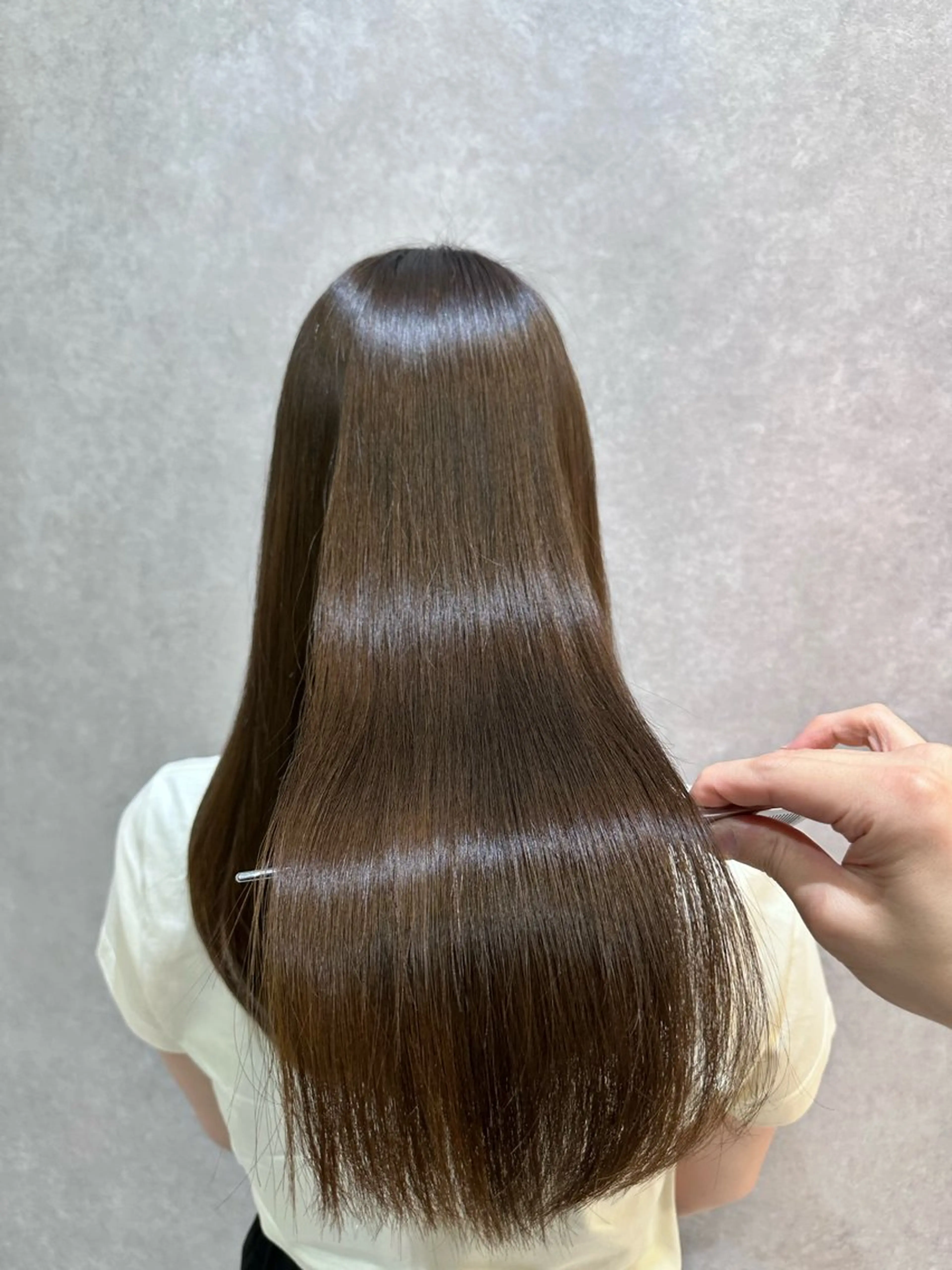 ロング 🔸縮毛矯正/髪質 改善カラー石崎🔸のヘアスタイル