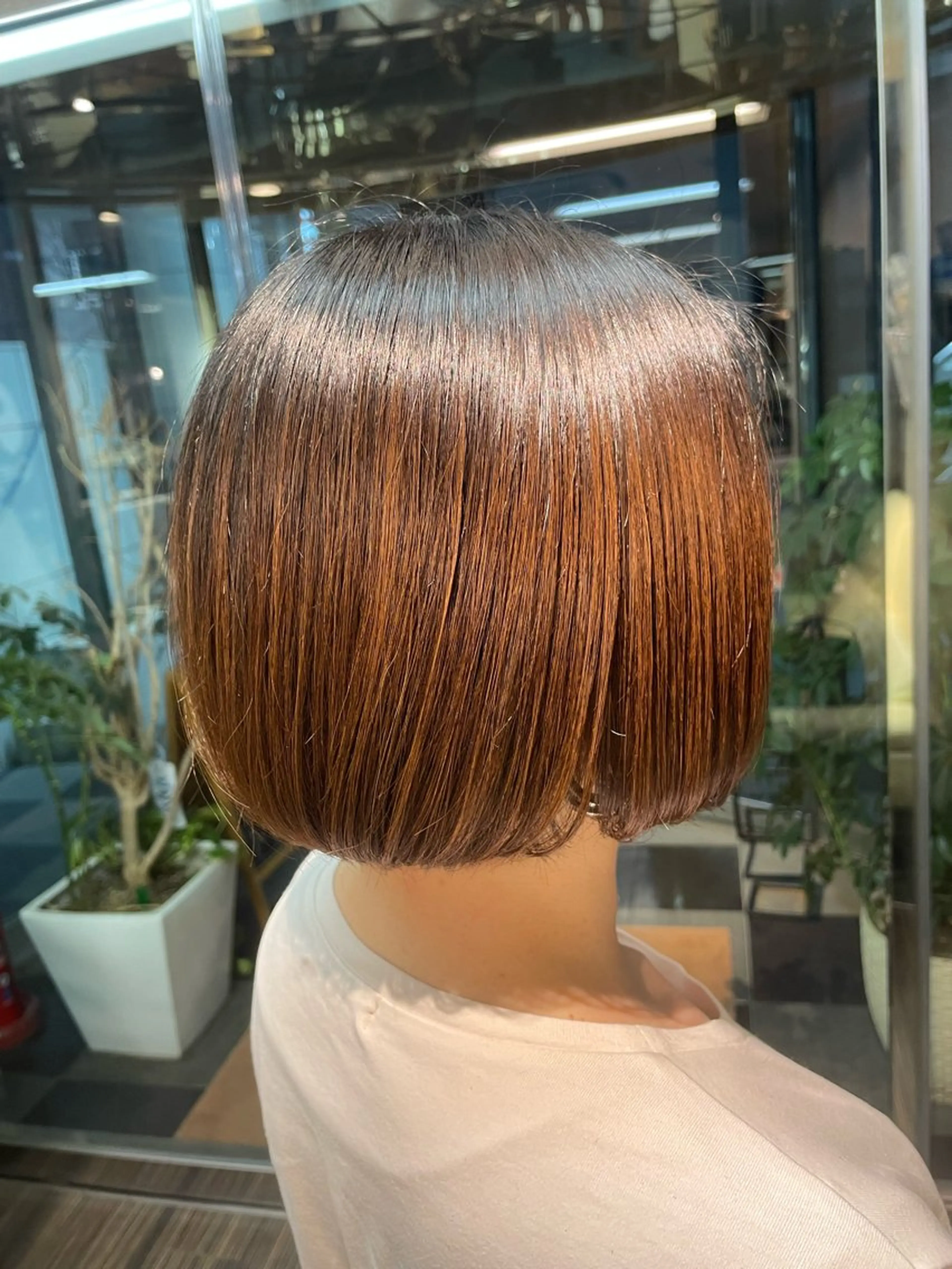 ショート カット 縮毛矯正 トリートメント 高取大将 /髪質改善/艶髪のヘアスタイル