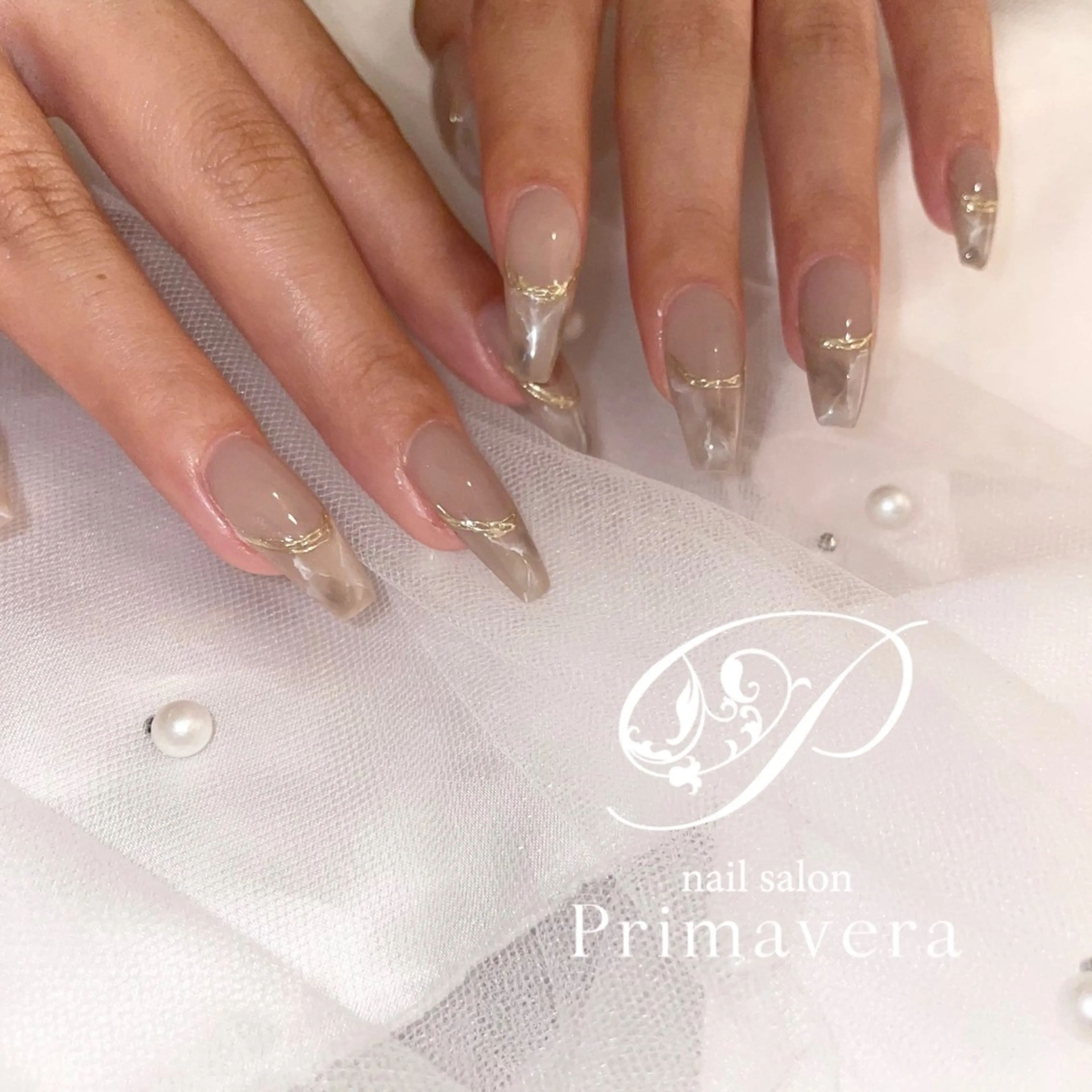 ネイル ハンドネイル Primavera 新横浜🤍美フォルムのネイルデザイン