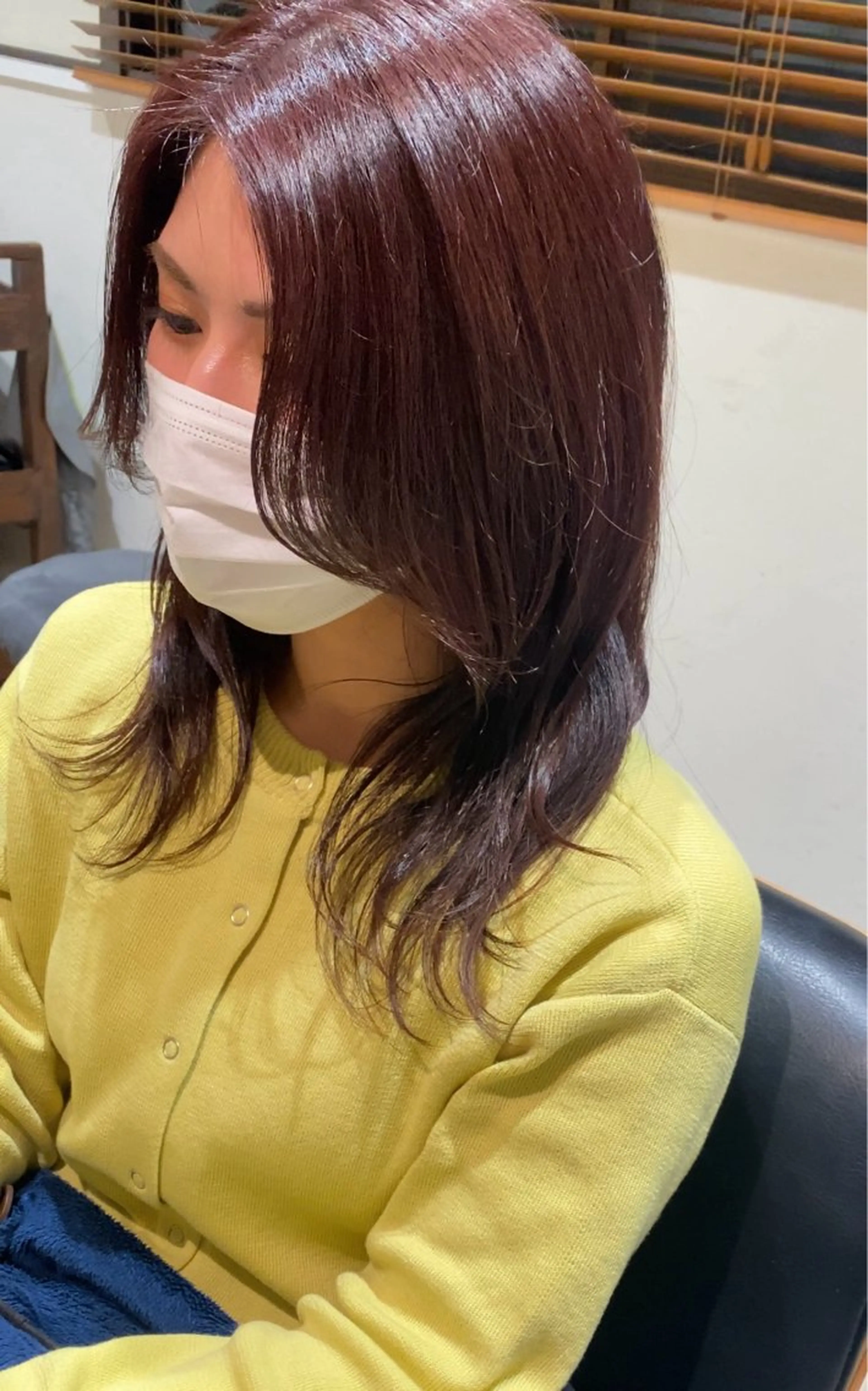 セミロング 韓国風ヘア レイヤーカット 中村 莉子のヘアスタイル