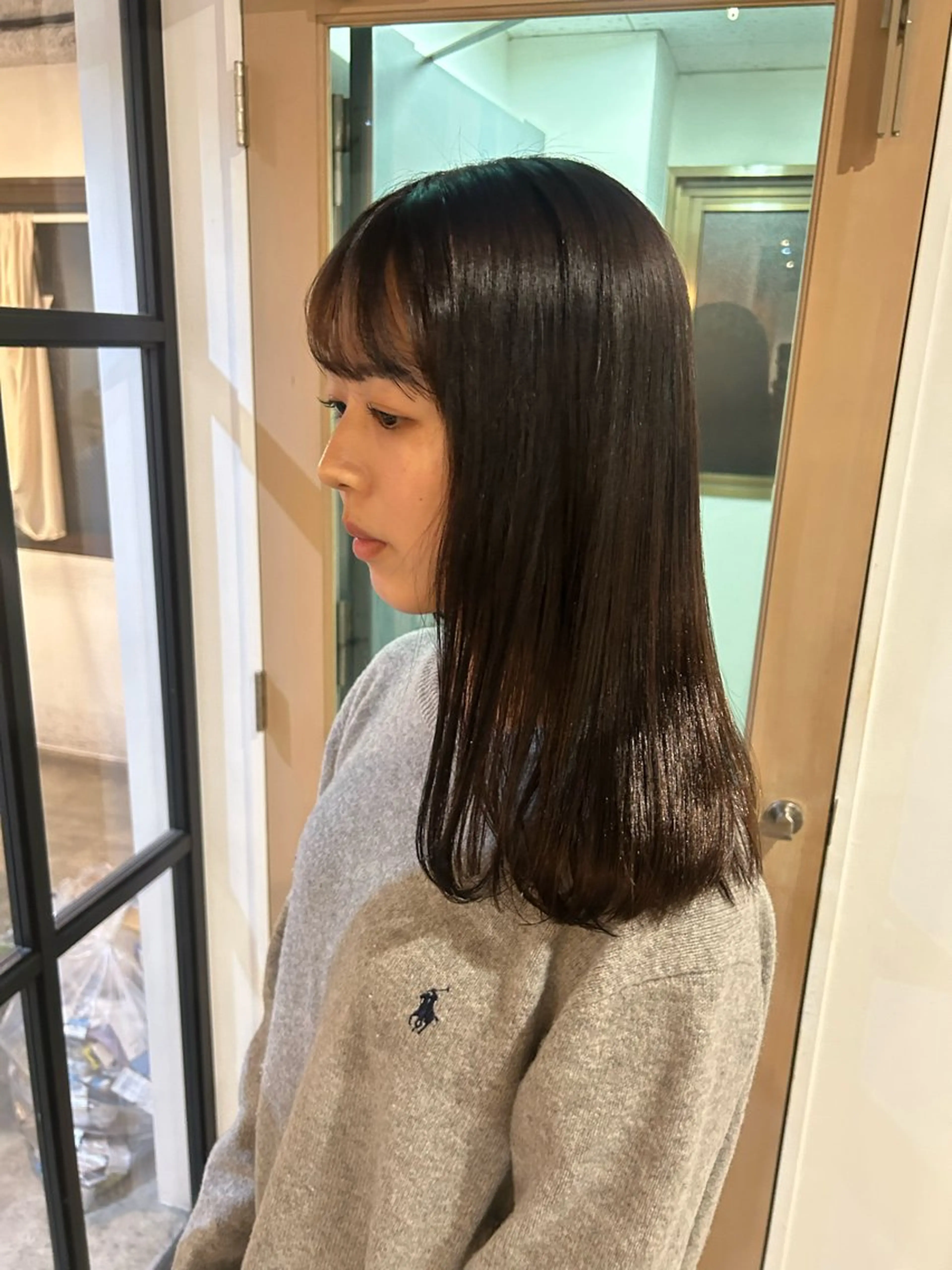 カラー グレージュ ラベンダーカラー ラベンダーグレージュ ラベンダーグレー かんだい colorのヘアスタイル