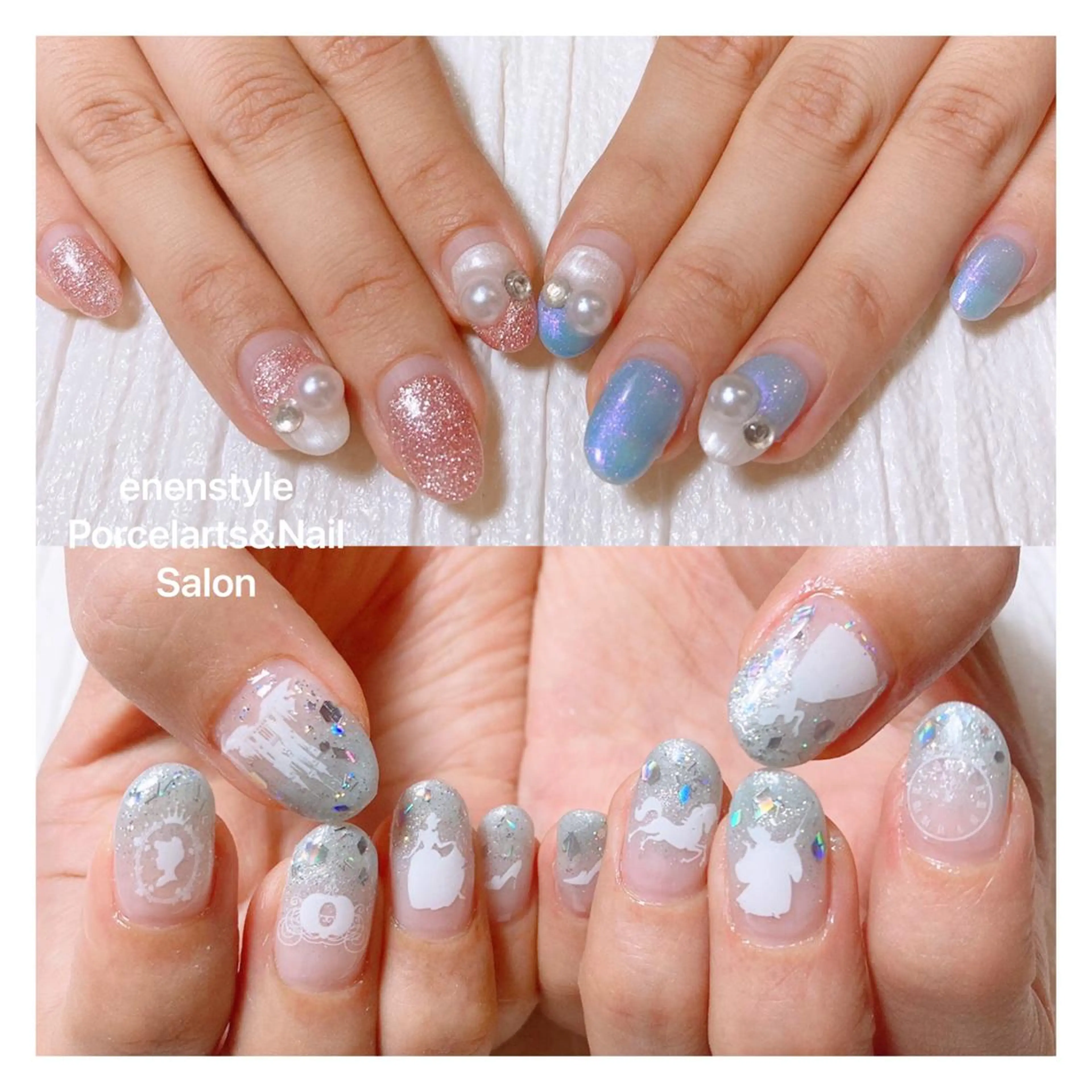 ミディアム ネイル ハンドネイル 👑enen style👑のネイルデザイン