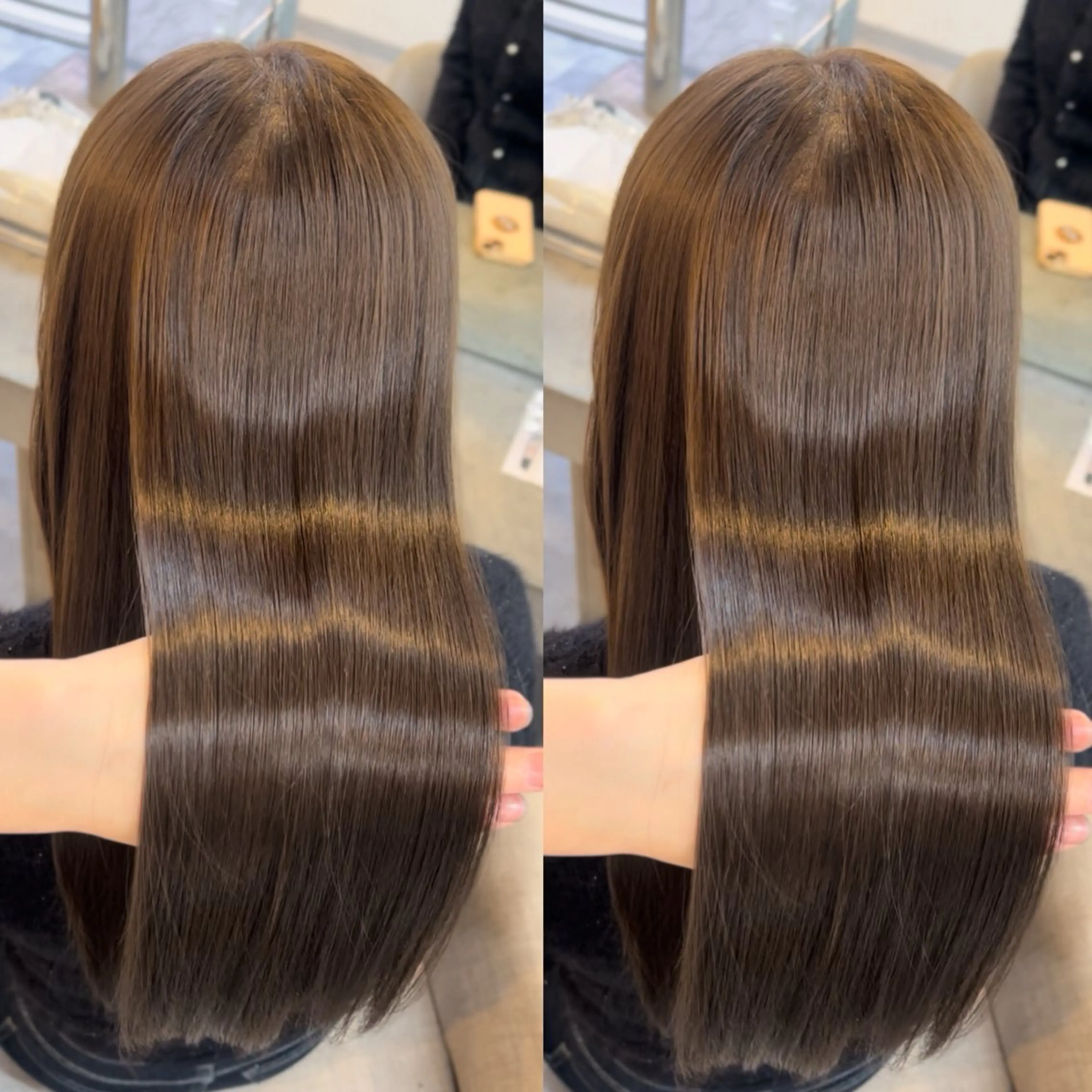 【4月限定】💜🫧ブリーチなし透明感ダブルカラー＋1stepトリートメント🫧💜韓国風うるちゅるカラー💎の写真