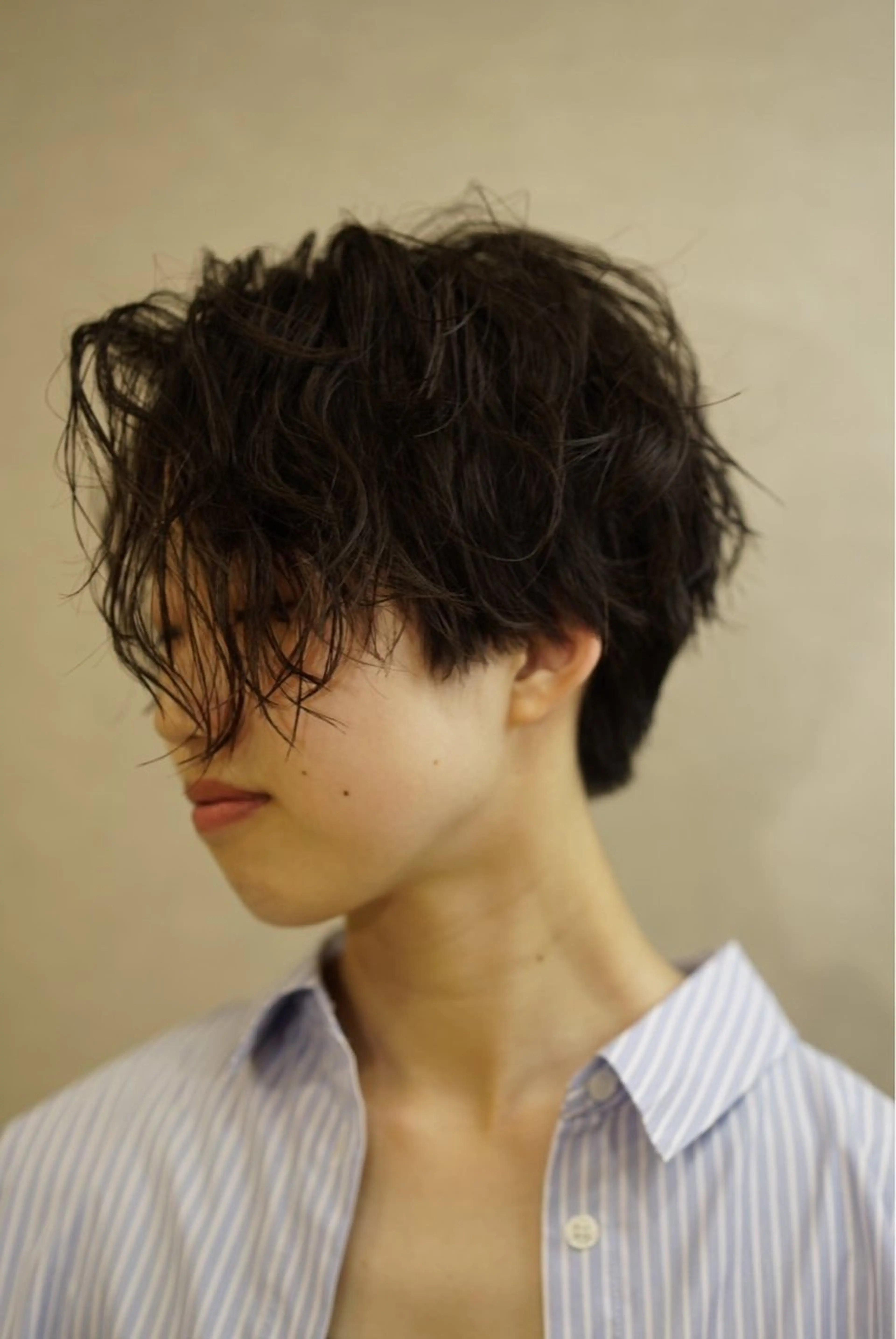 ショート ハンサムショート ショートヘア カット パーマ 小川 泉美のヘアスタイル