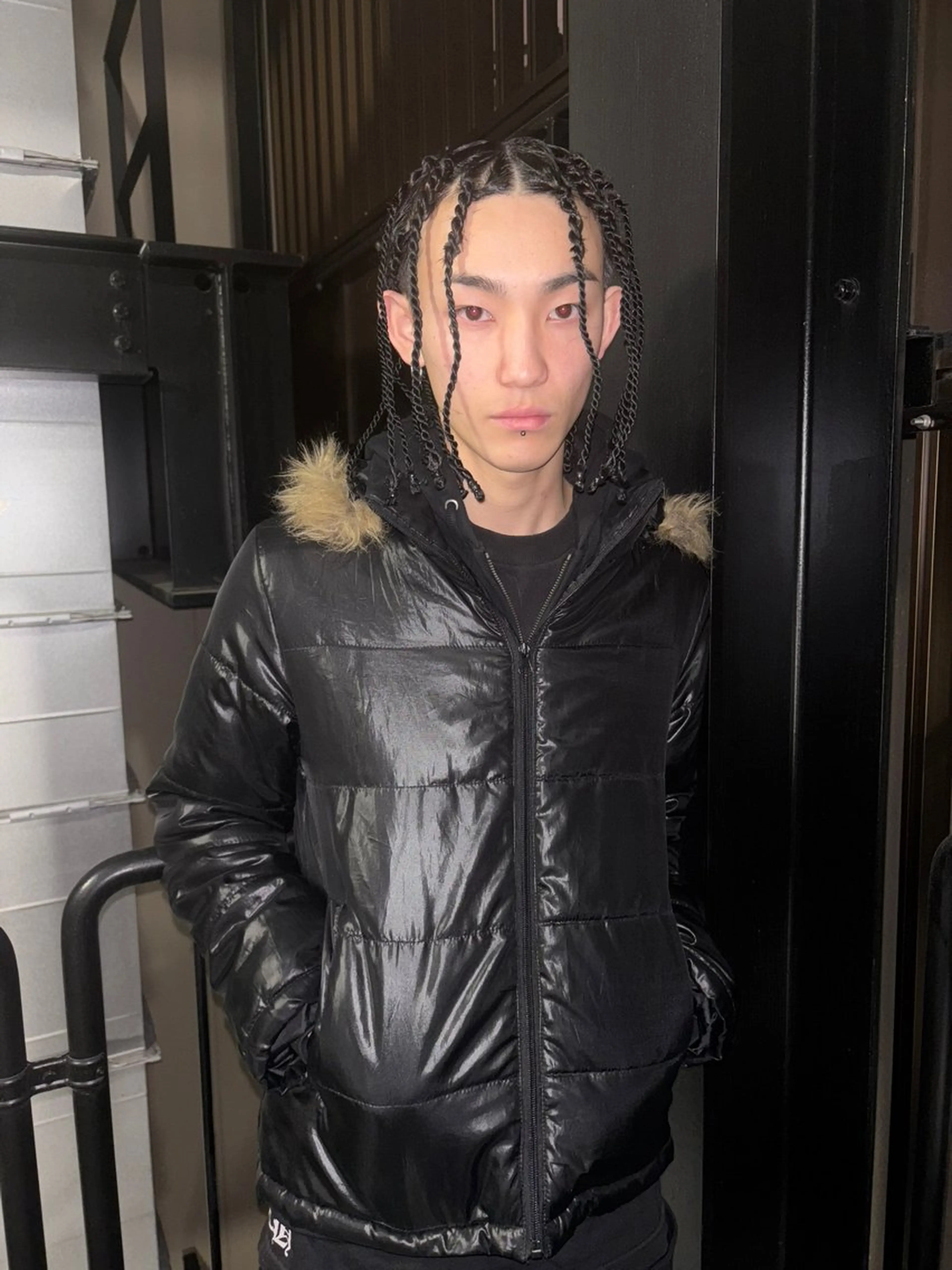 ミディアム ヘアアレンジ メンズ エクステ ヘアセット メンズ/特殊ヘア パーマ🕷️小夏貴也のヘアスタイル