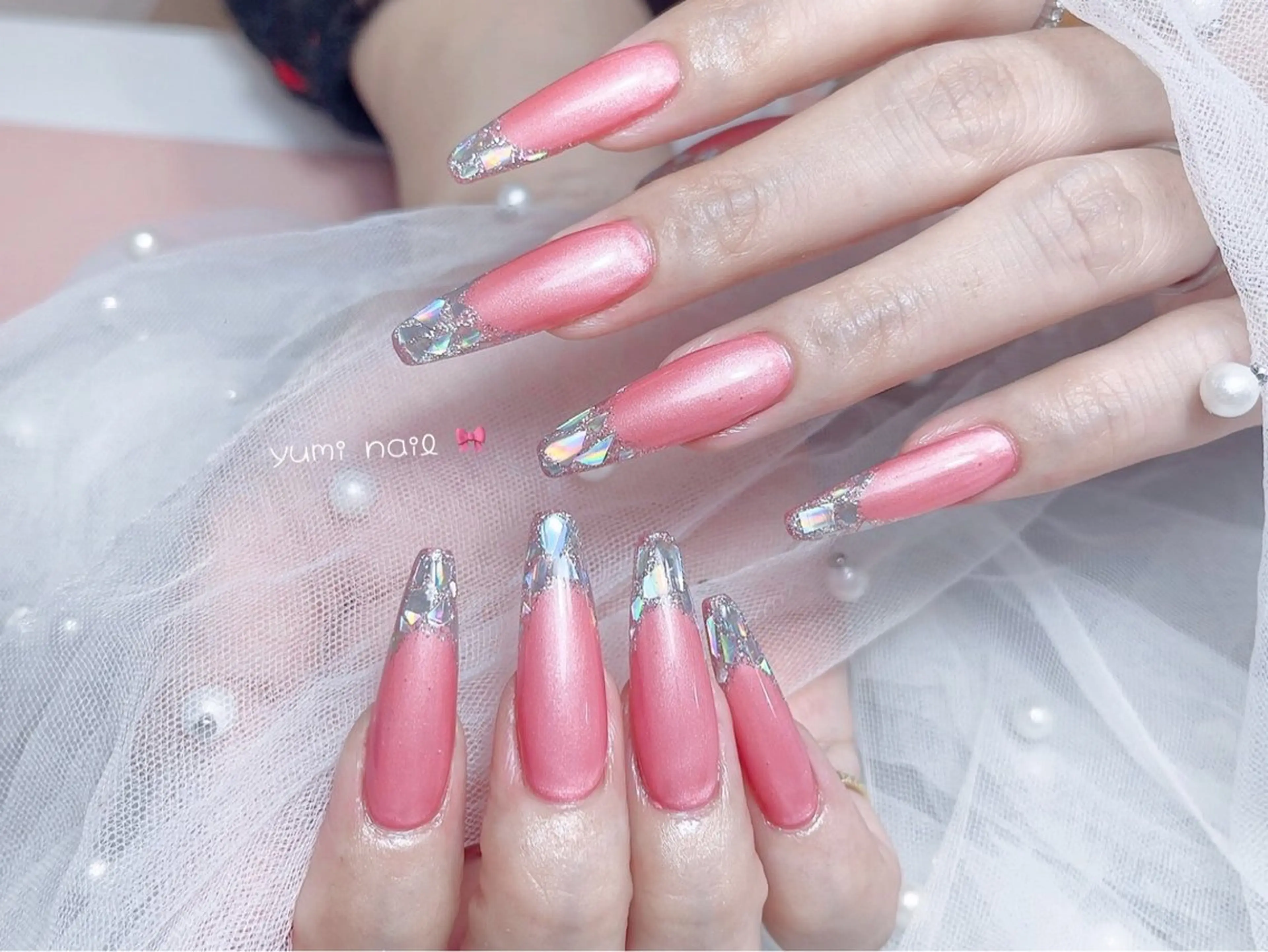 ネイル 𝐲𝐮𝐦𝐢🎀 長さ出しデザイン専門のネイルデザイン