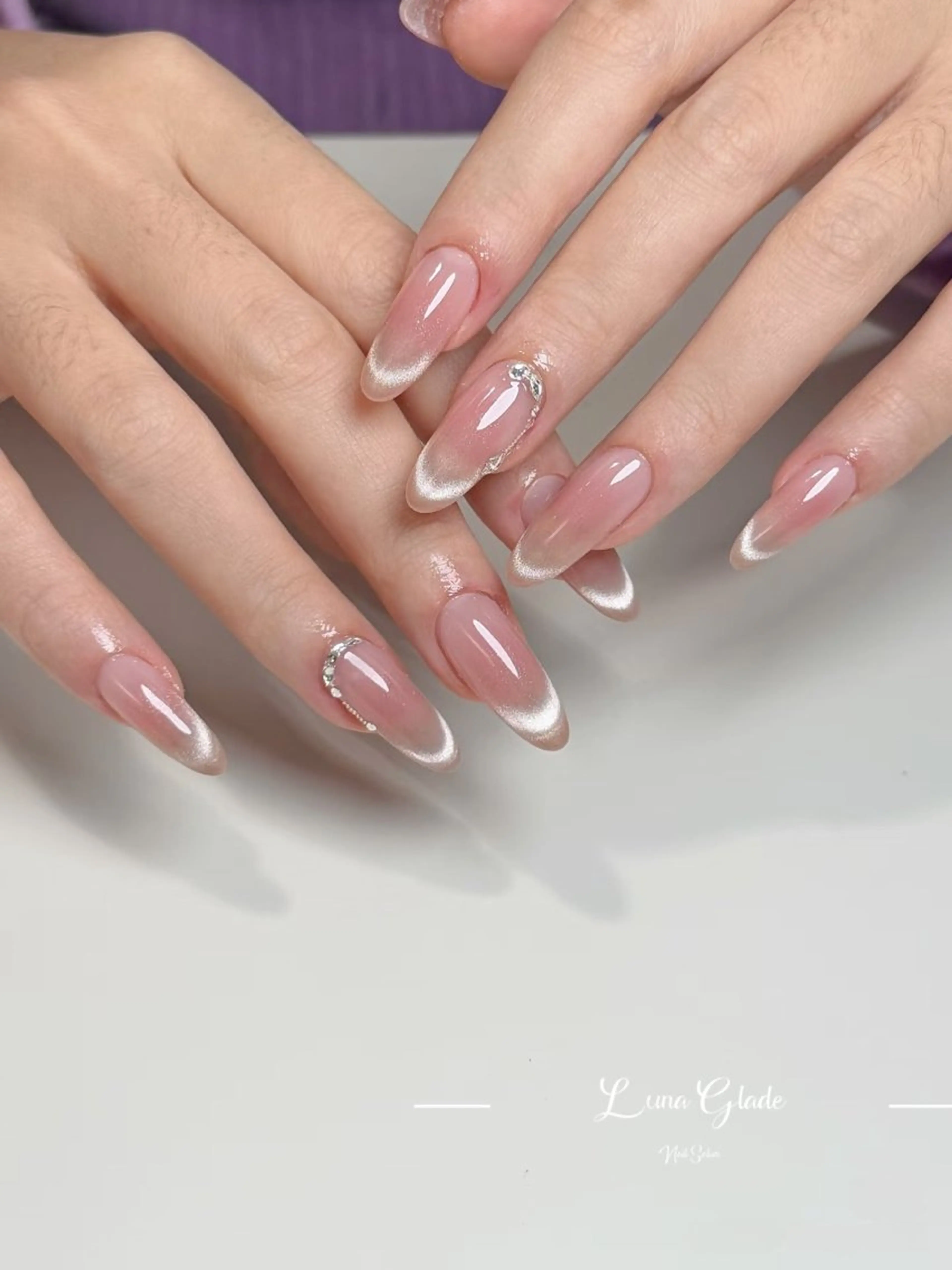 ロング 韓国風ヘア ハンドネイル Luna Glade Nail Salon所属・Luna Gladeのネイルデザイン