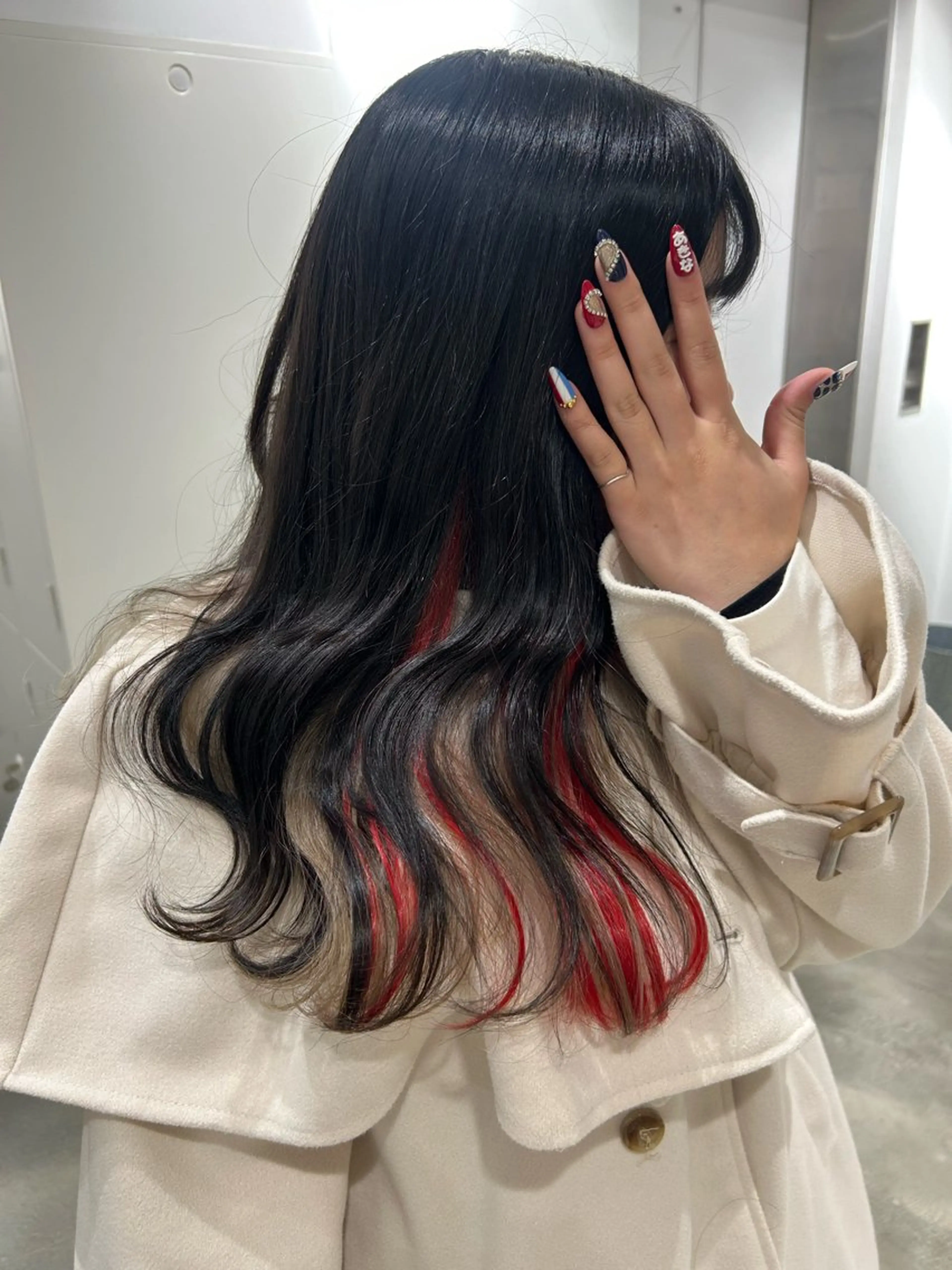 ロング カラー ベージュカラー ブリーチ ホワイトベージュ エクステ 新宿ハイトーン/ カットモデル/のりかのヘアスタイル