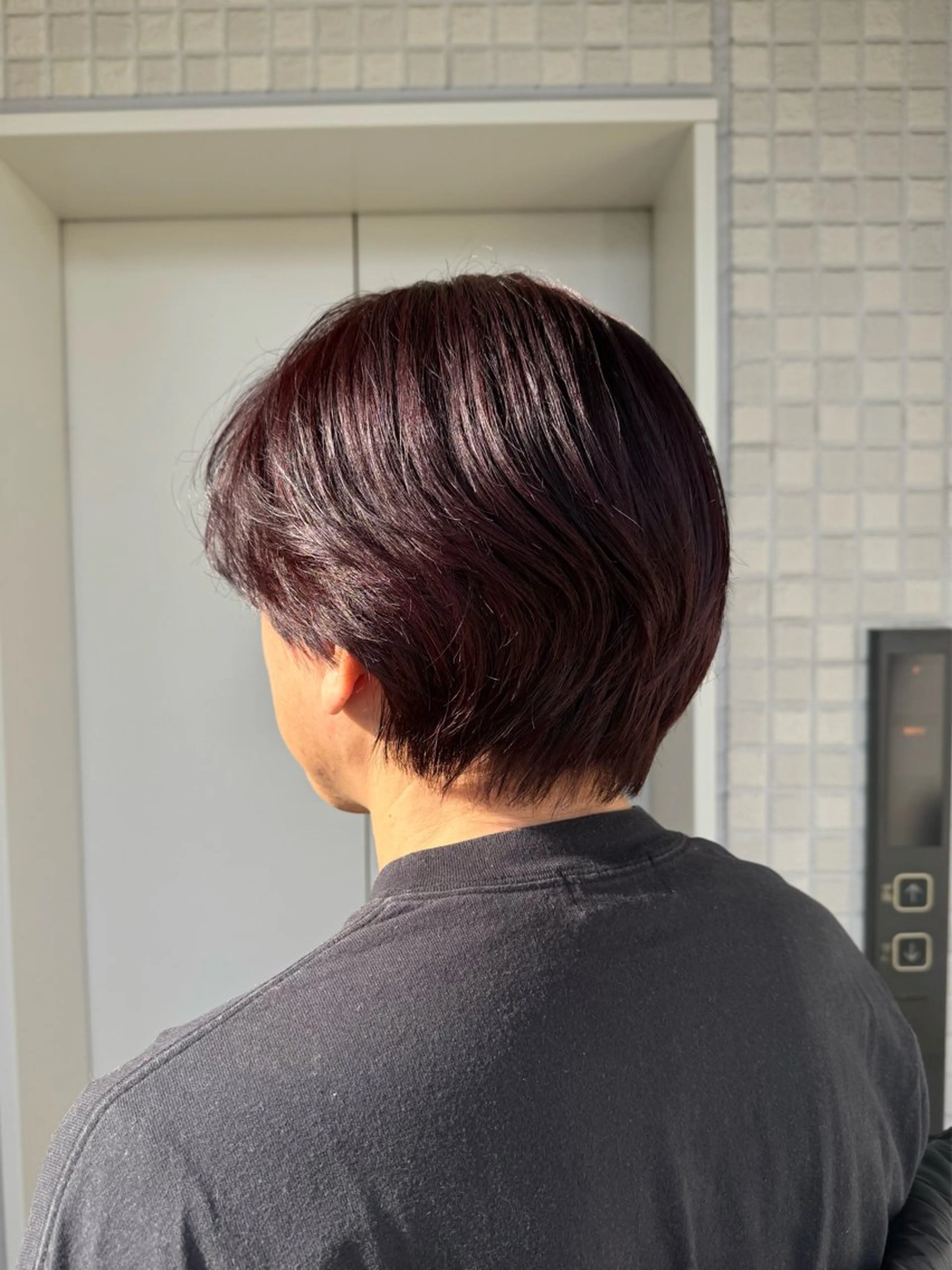 ショート カラー ヘアカラー トリートメント 縮毛矯正/エクステ /艶カラー/ヘアメのヘアスタイル