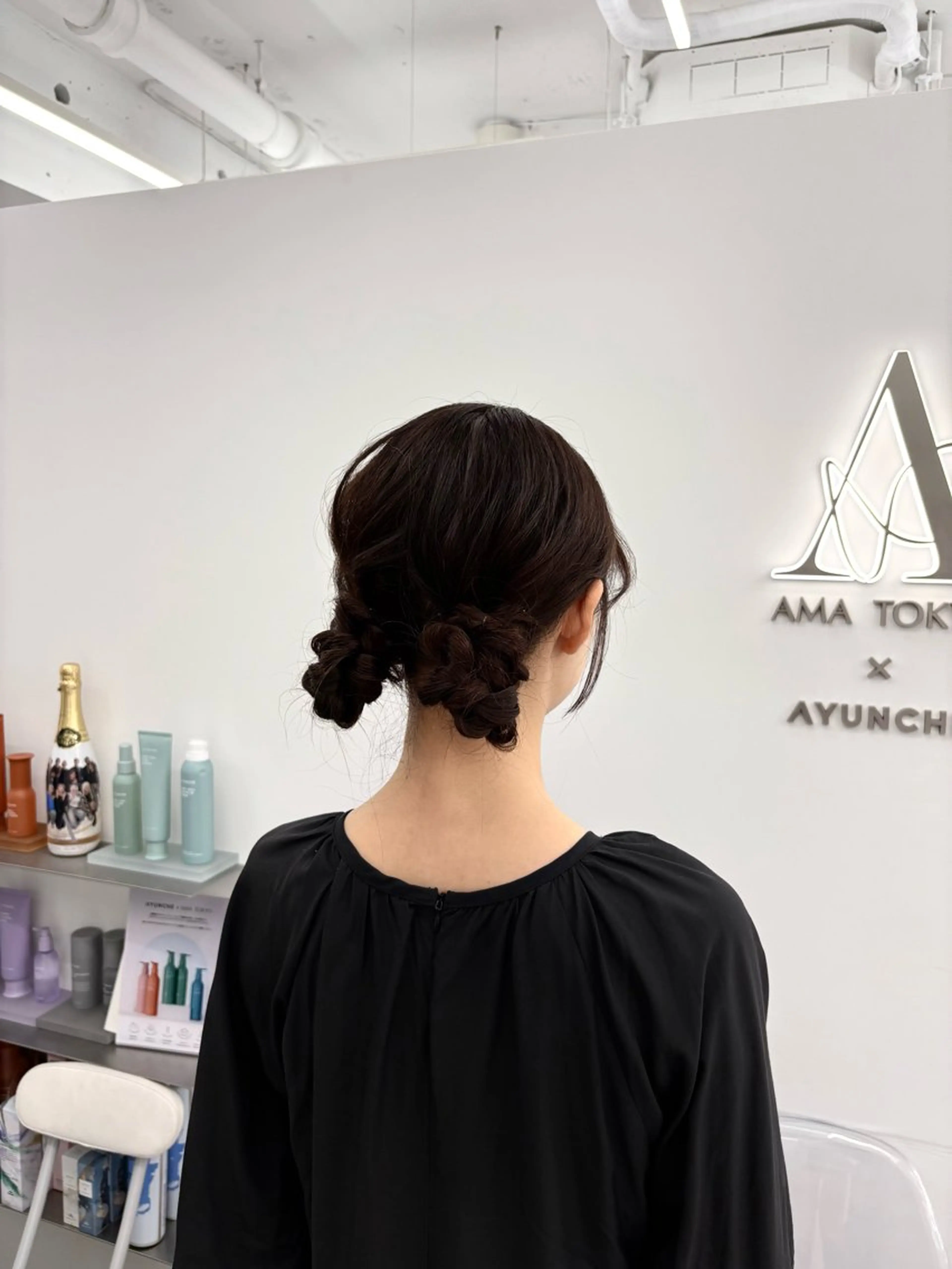 ロング ヘアアレンジ 韓国ヘア/レイヤー/ 顔まわり足立遥奈のヘアスタイル