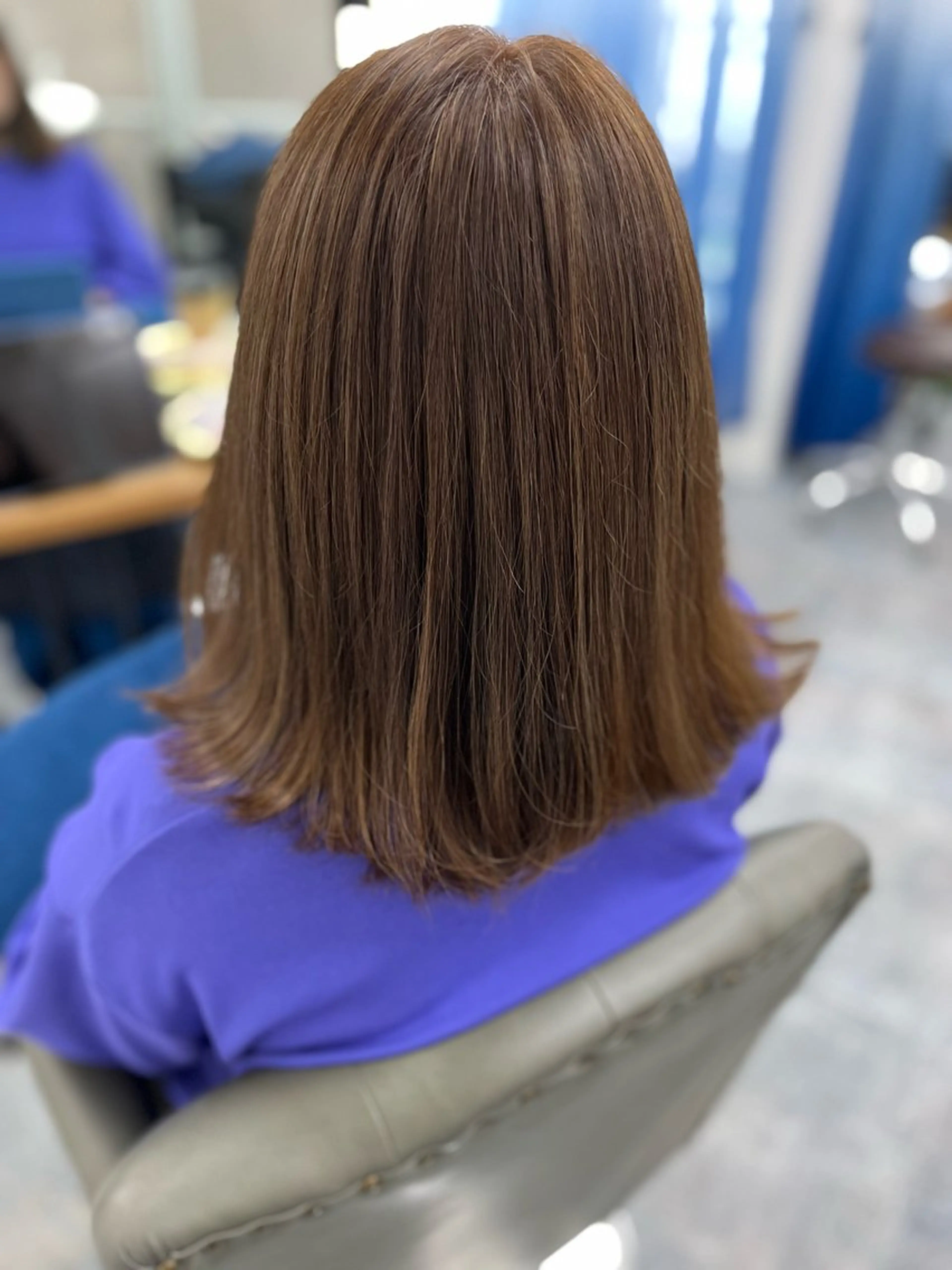 セミロング 一瀬 理絵のヘアスタイル