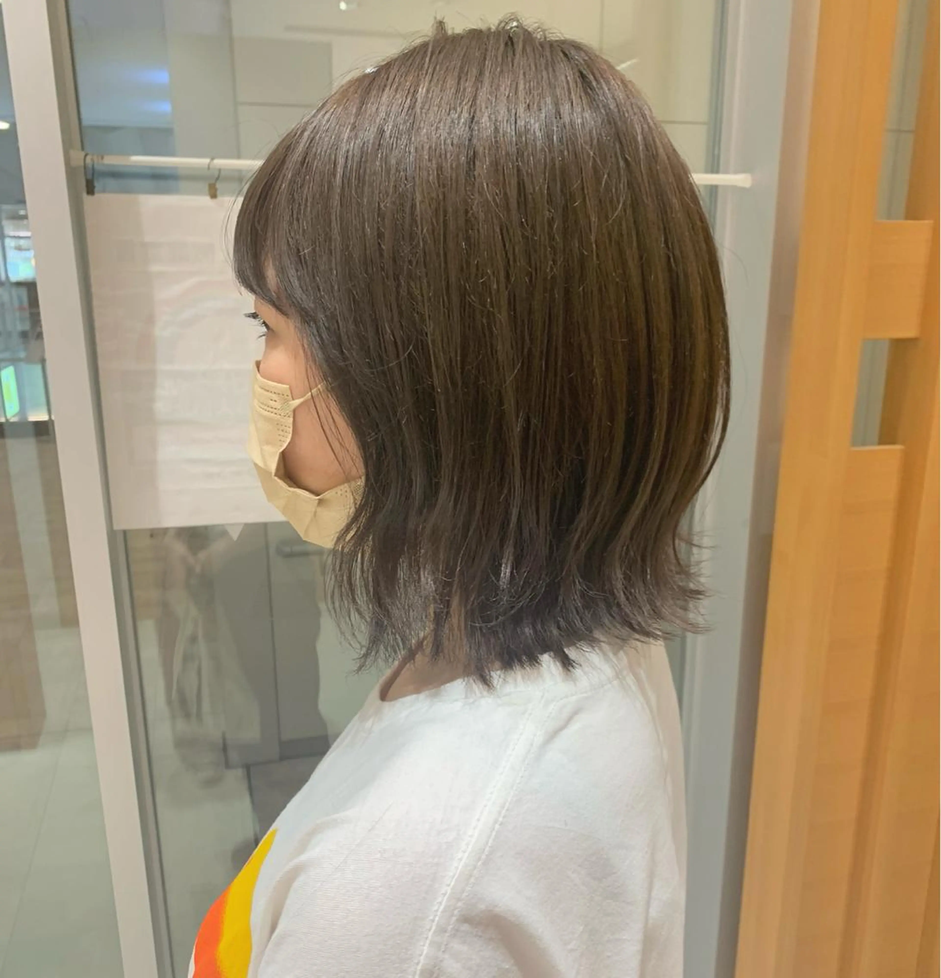 ミディアム カラー 下川 由貴のヘアスタイル