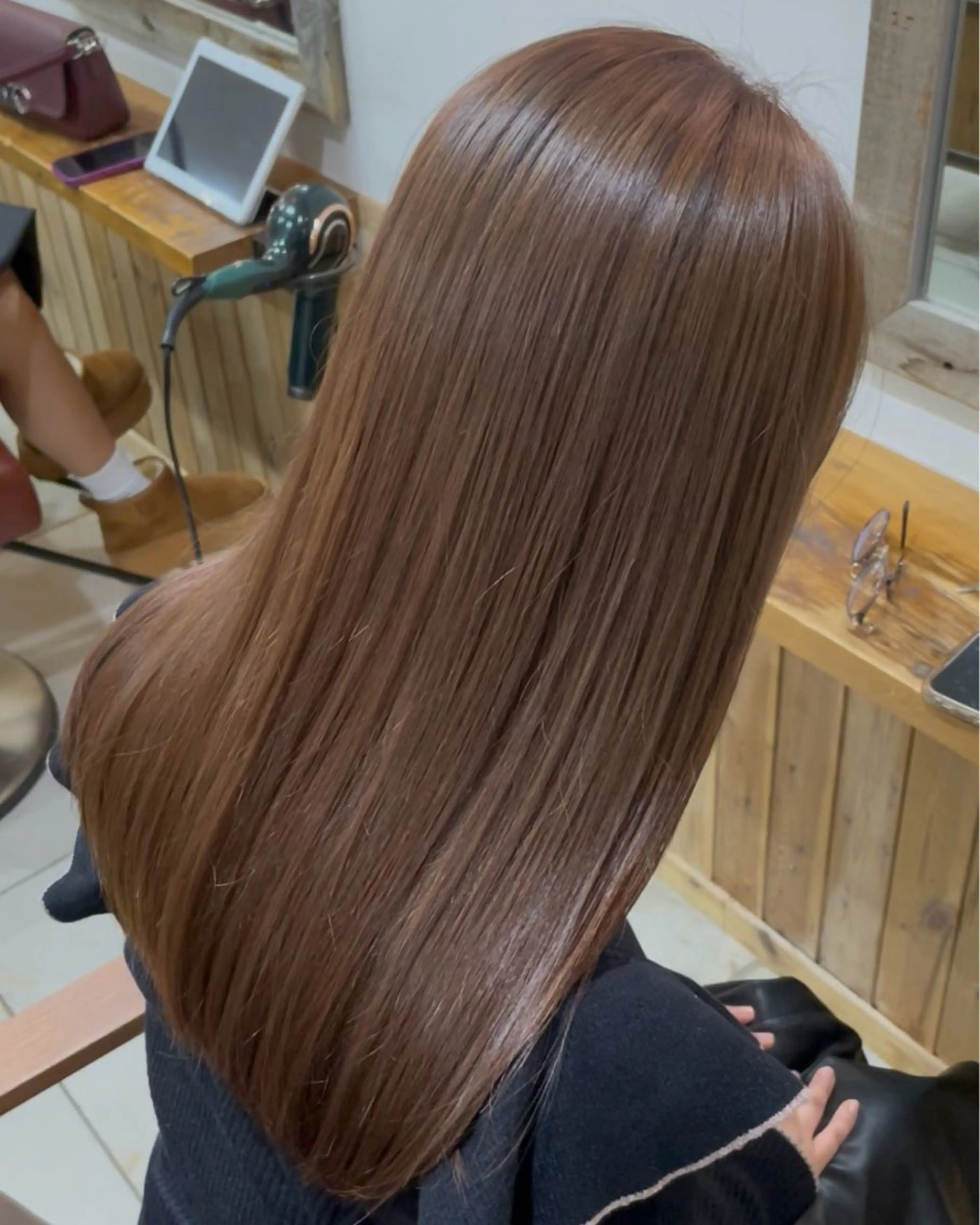 ロング カラー ブラウンカラー Wカラーレイヤーカ ット⚡️CHIAKIのヘアスタイル