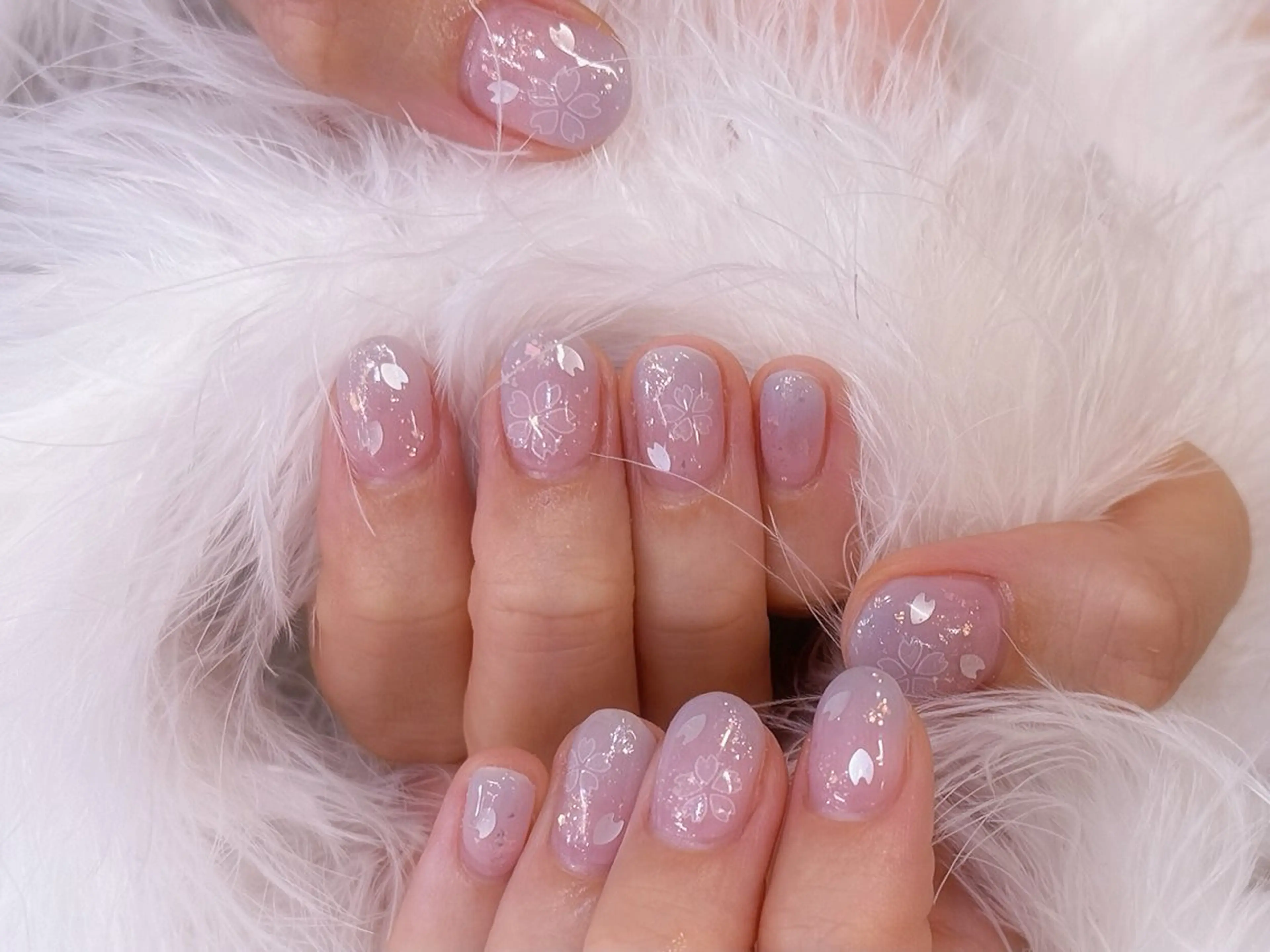 ネイル アートネイル フラッシュネイル フラワーネイル ジェルネイル ガーリー ハンドネイル Puti nailのネイルデザイン