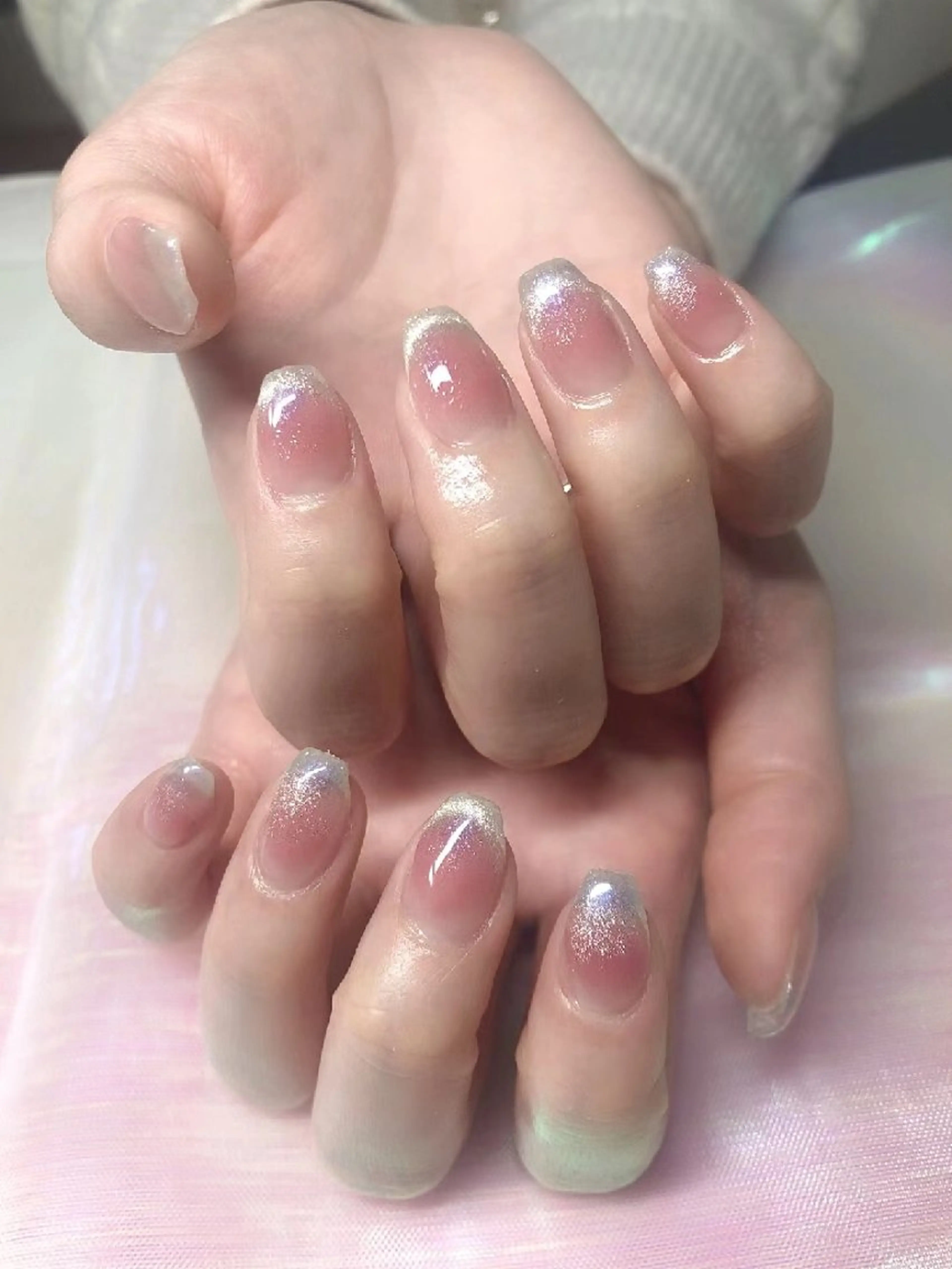 ネイル フレンチネイル マグネットネイル マグネットフレンチ sakii_nail 池袋のネイルデザイン
