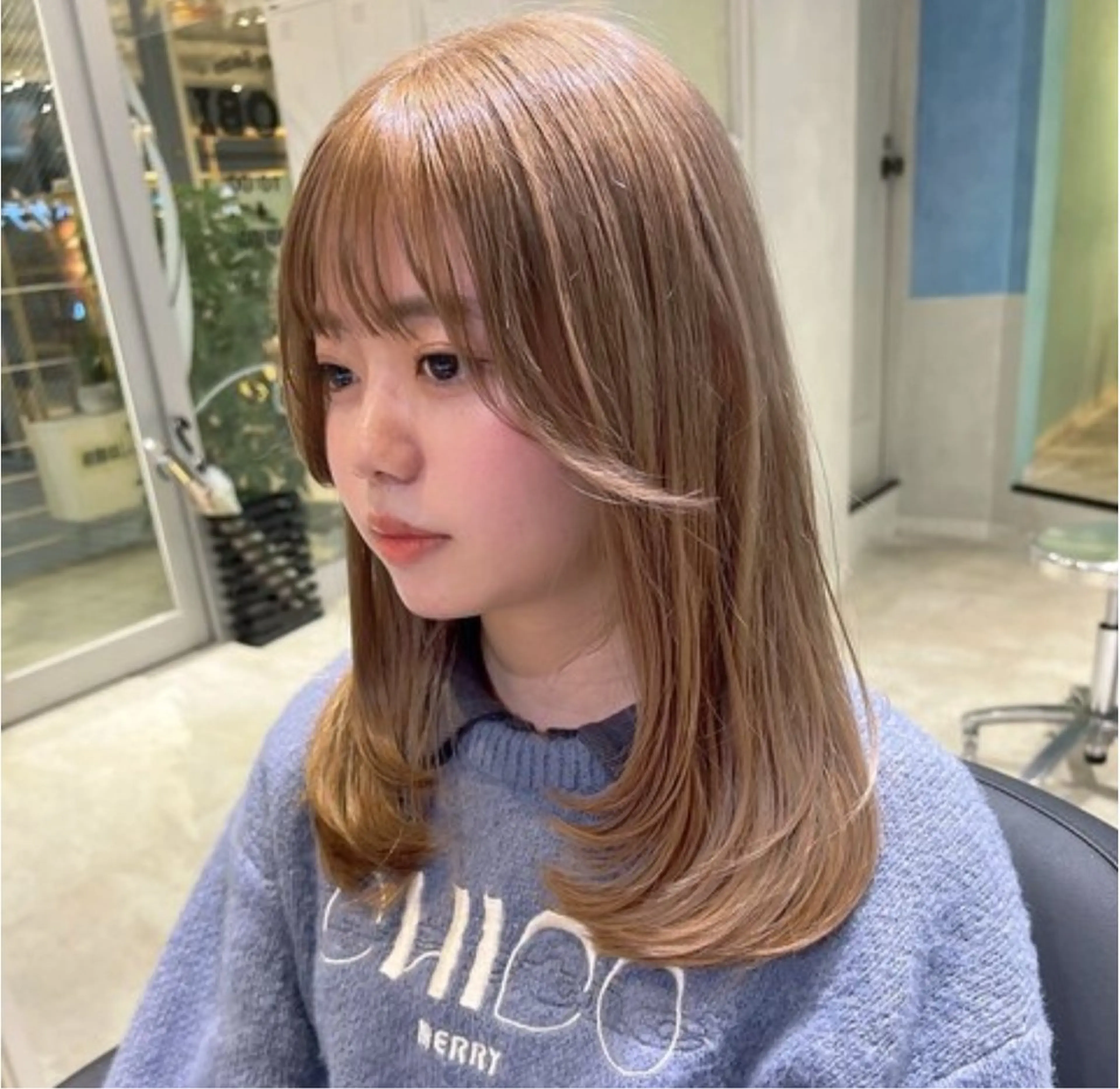 ミディアム カラー 🦋ブリーチ/カラー 専門AYA💖のヘアスタイル