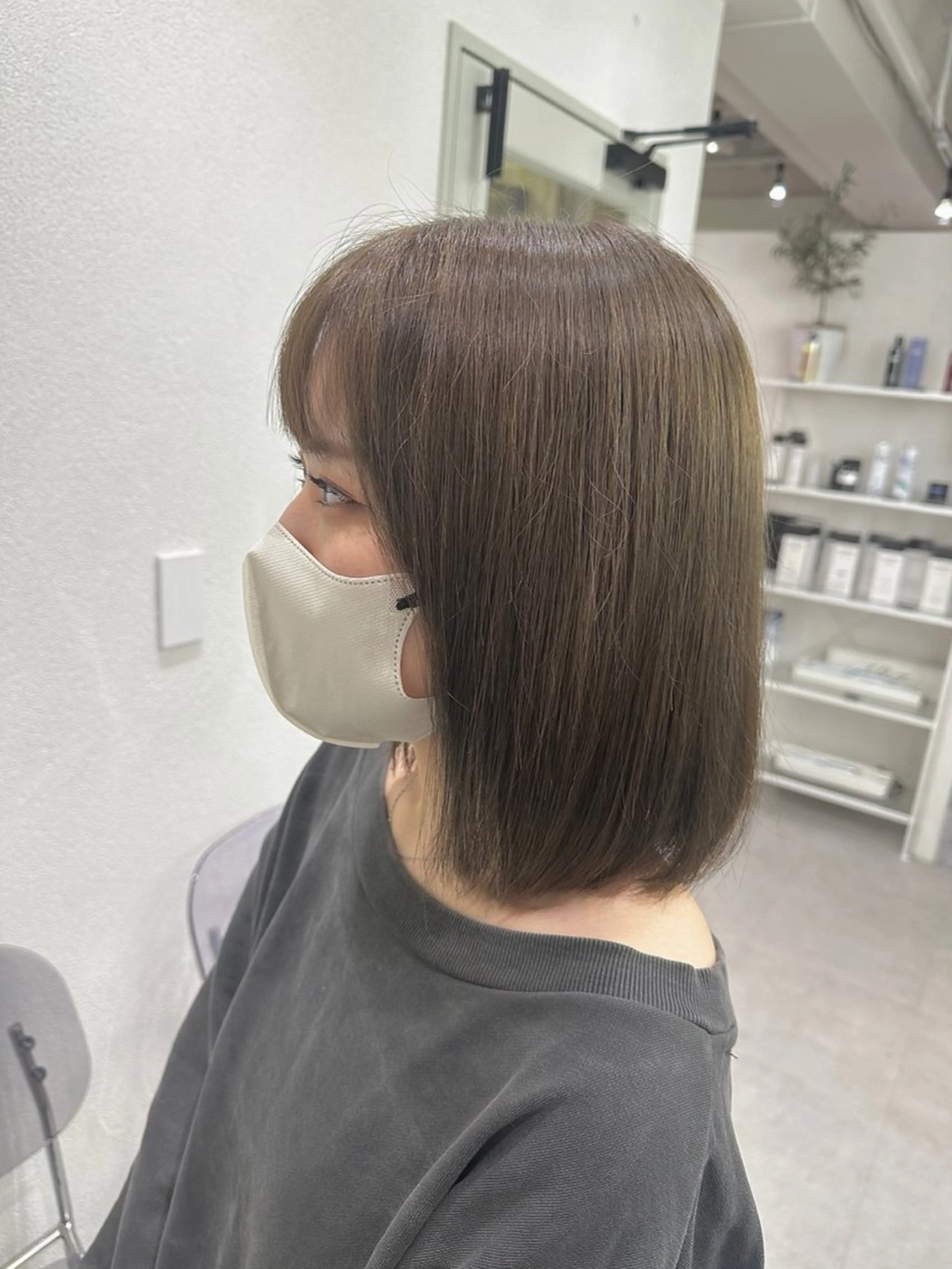 ミディアム カラー カット ヘアカラー トリートメント 🪞個室サロン/韓国 艶髪/keito🪞のヘアスタイル