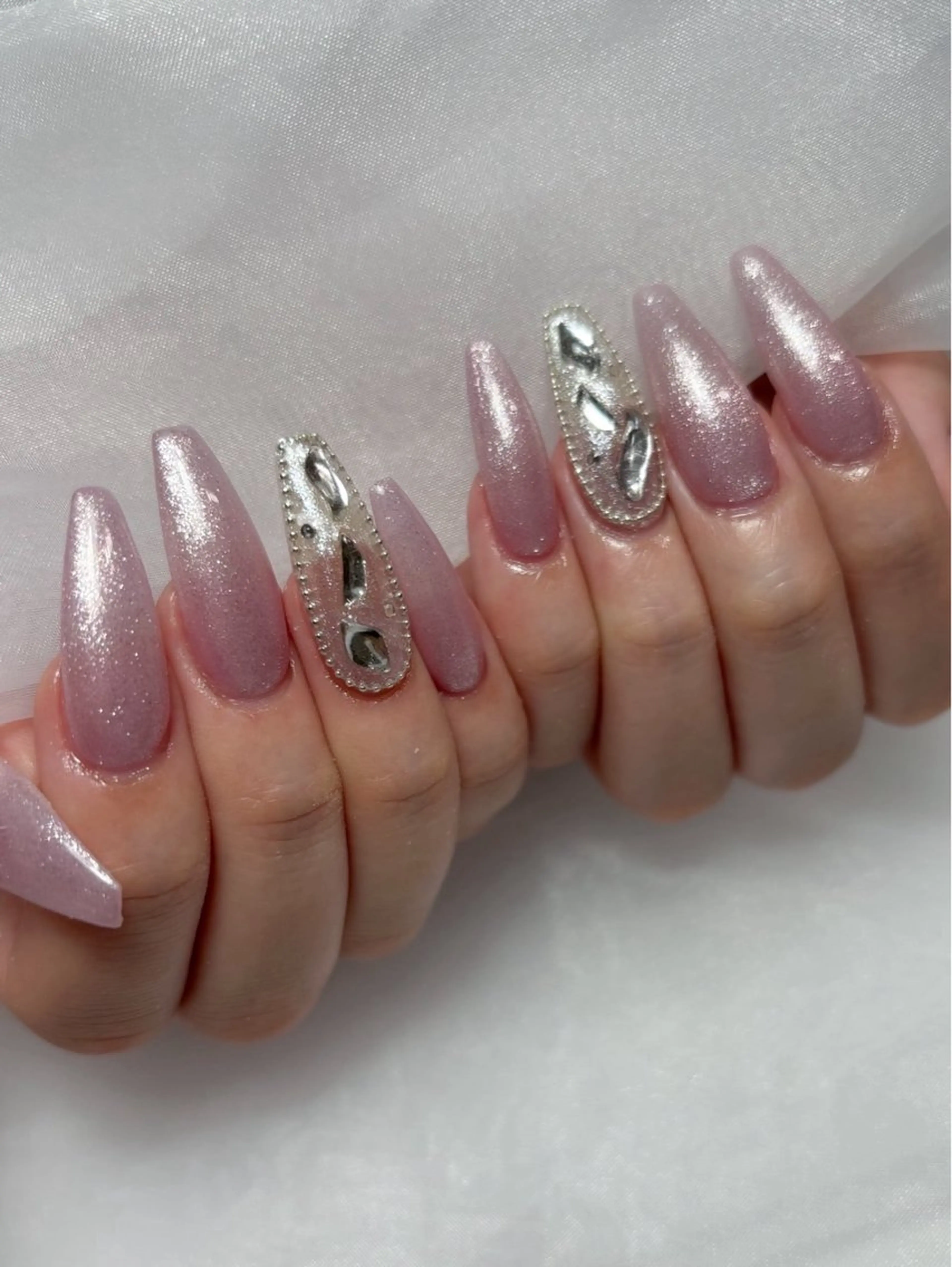 【オフなし】2本アート8本ワンカラーの写真